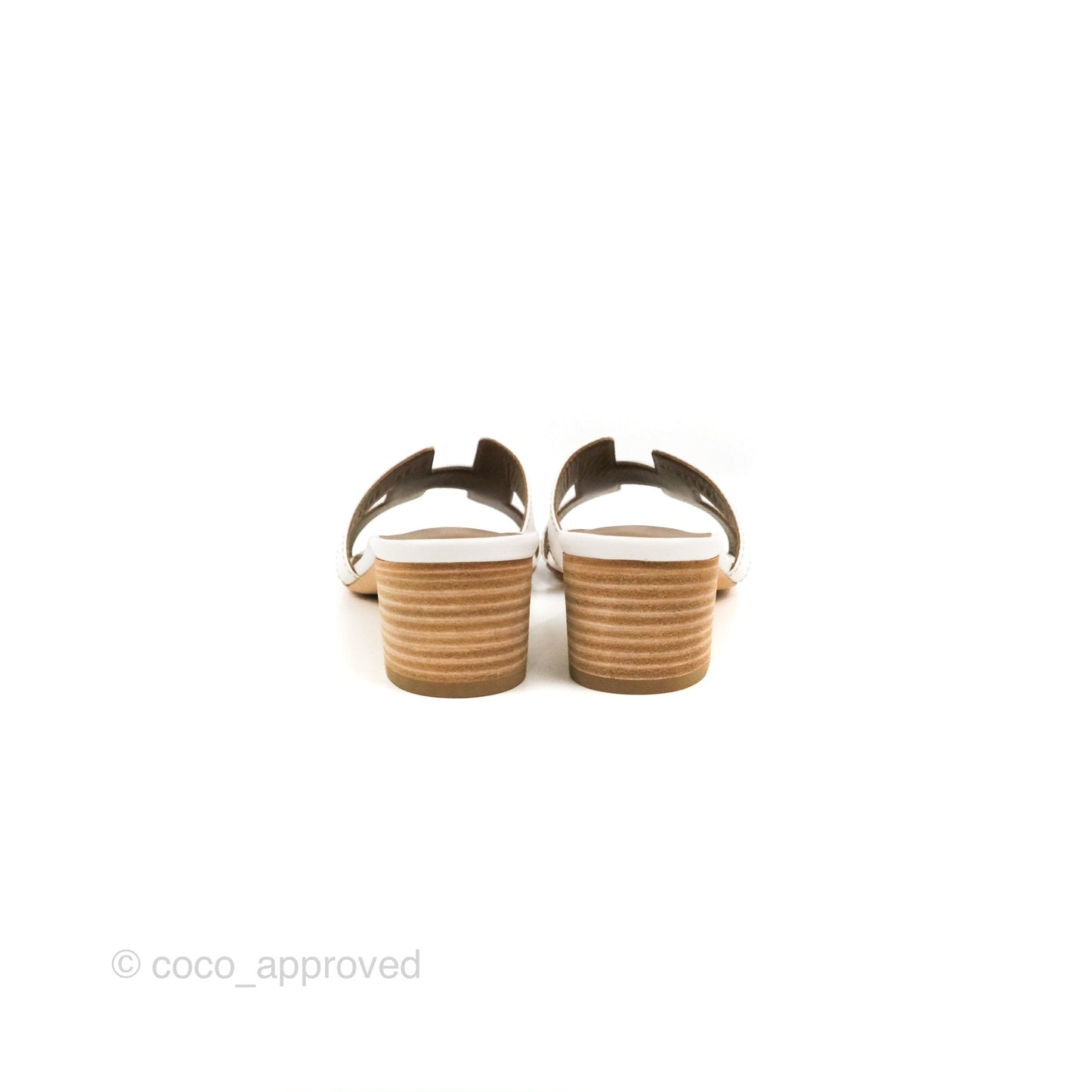 Hermès Oasis White Sandals Size 36.5