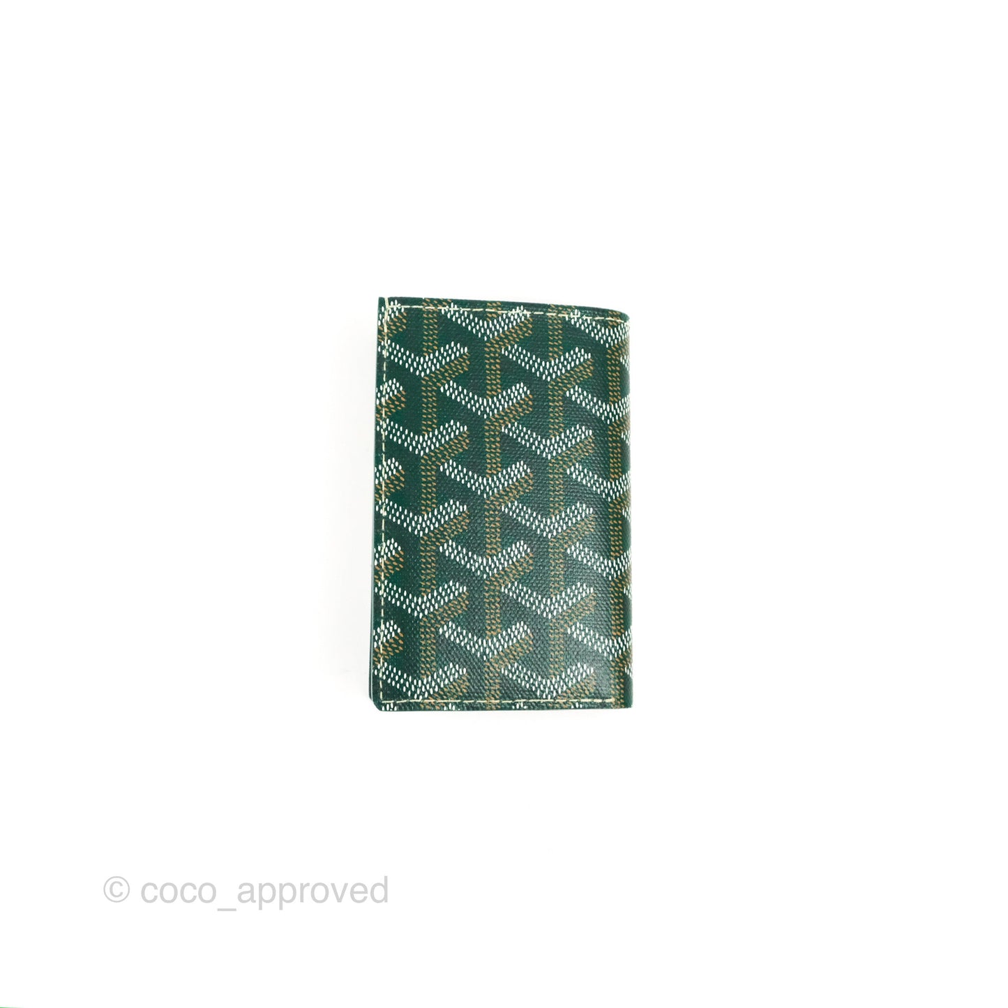 Goyard Saint Pierre Card Wallet Green Goyardine