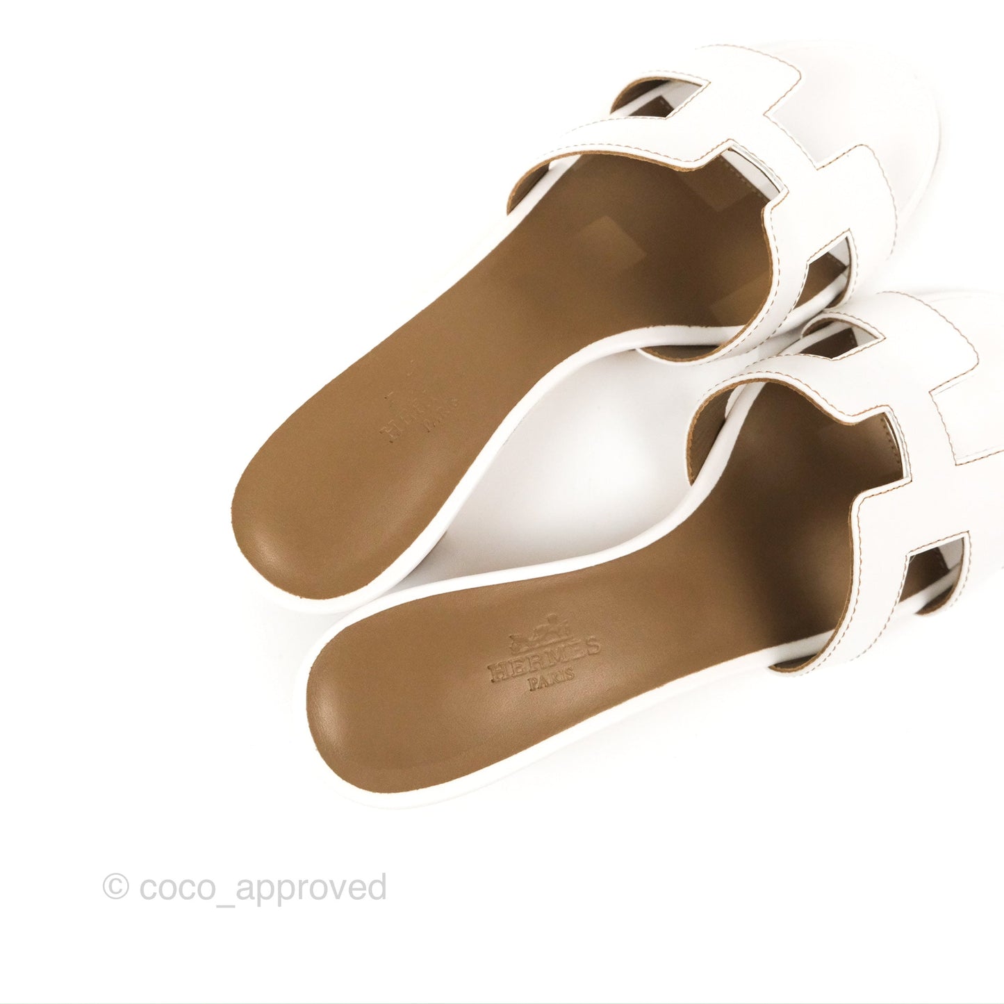 Hermès Oasis White Sandals Size 36.5