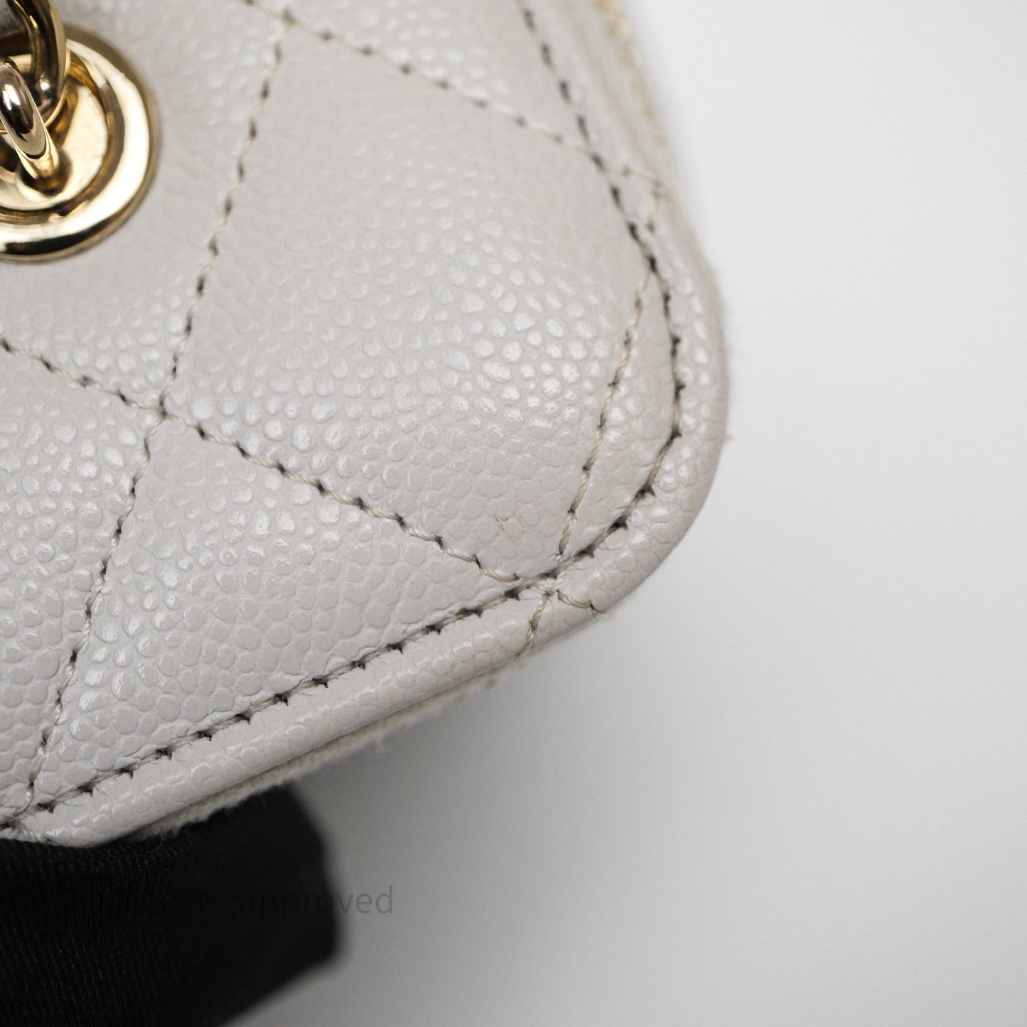 Chanel Vanity with Chain Grey Caviar Gold Hardware