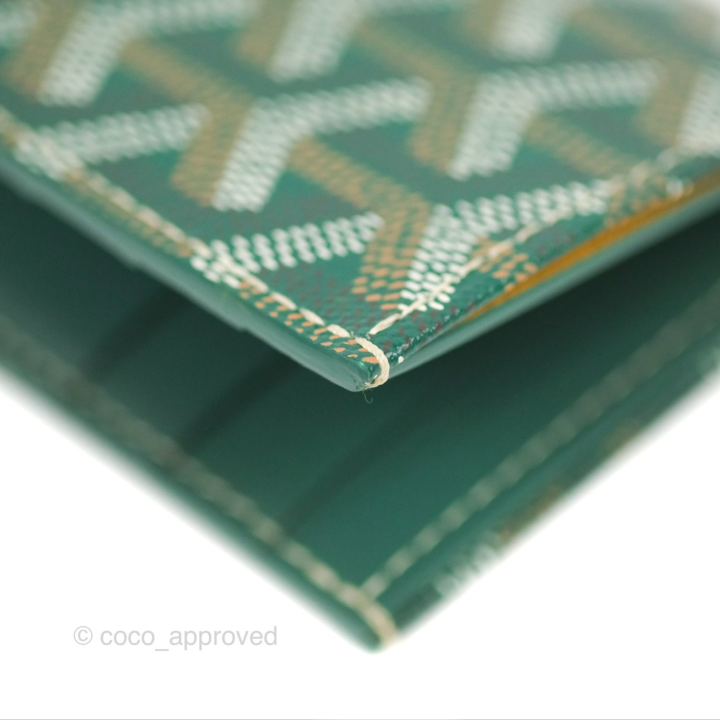 Goyard Saint Pierre Card Wallet Green Goyardine