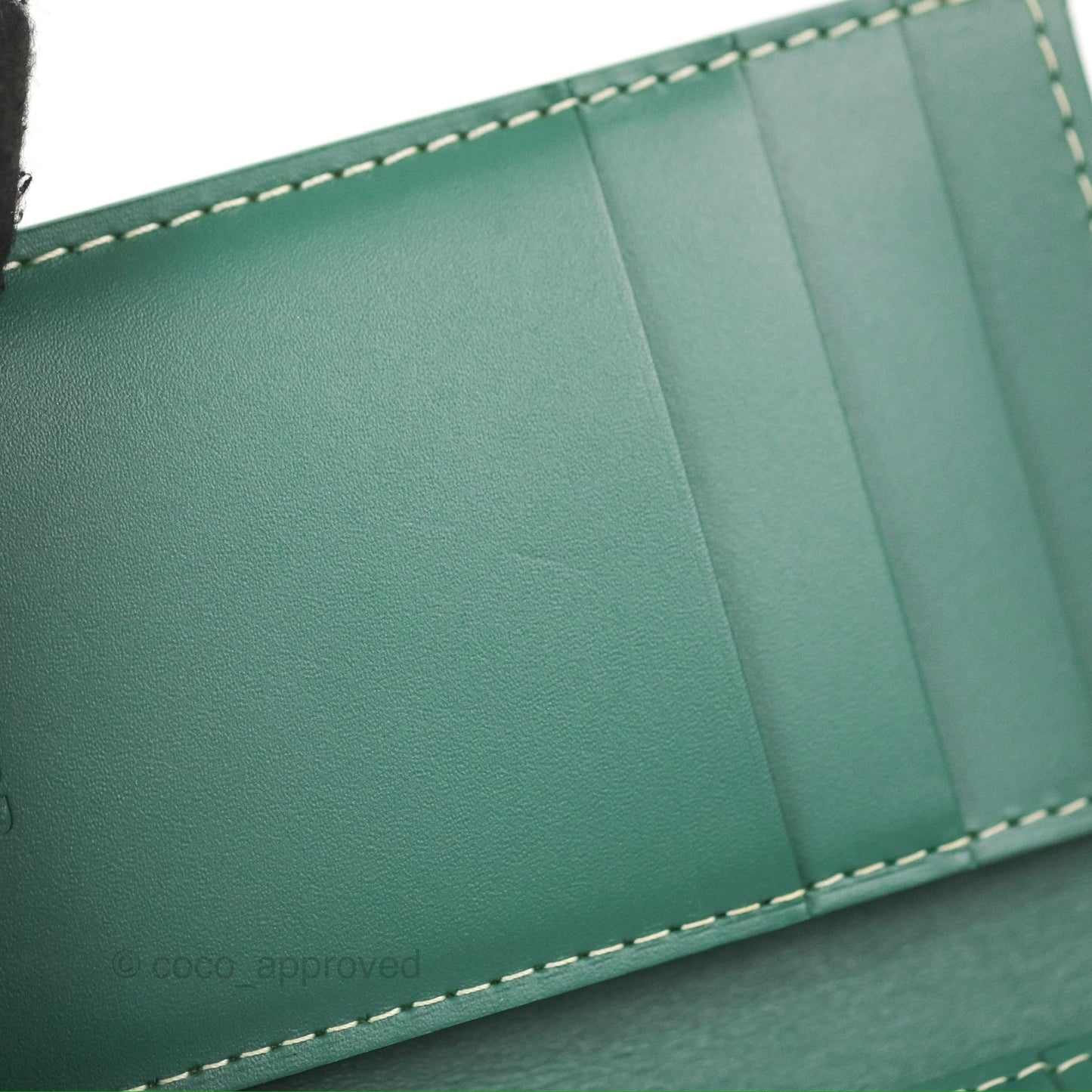 Goyard Saint Pierre Card Wallet Green Goyardine