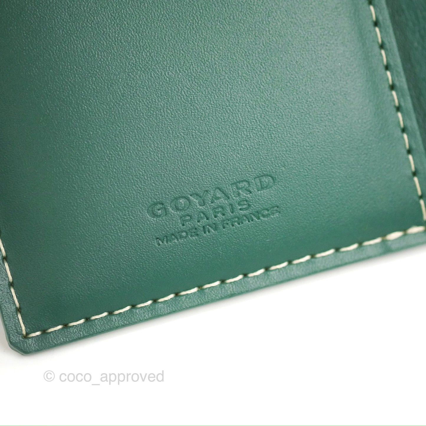 Goyard Saint Pierre Card Wallet Green Goyardine