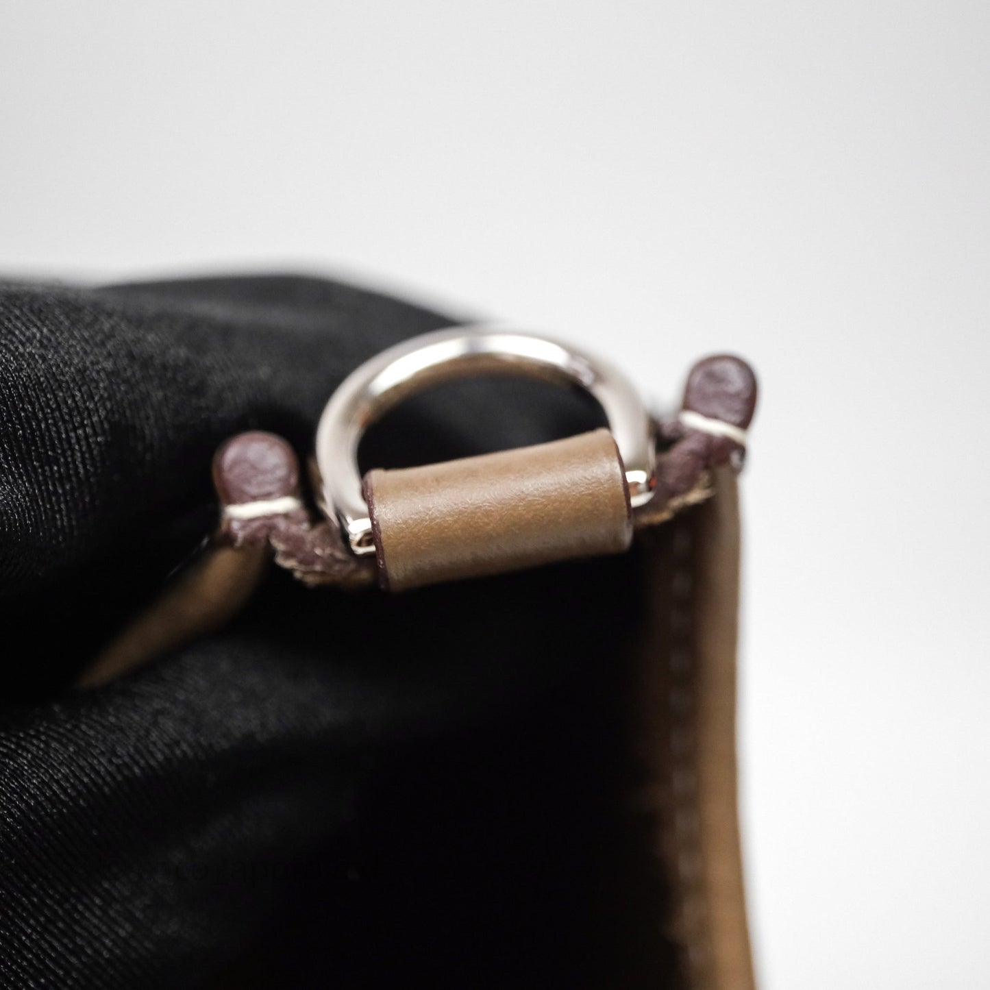 Hermès Mini Evelyne 16 Etoupe 18 Clemence Palladium Hardware with Bleu Indigo Strap