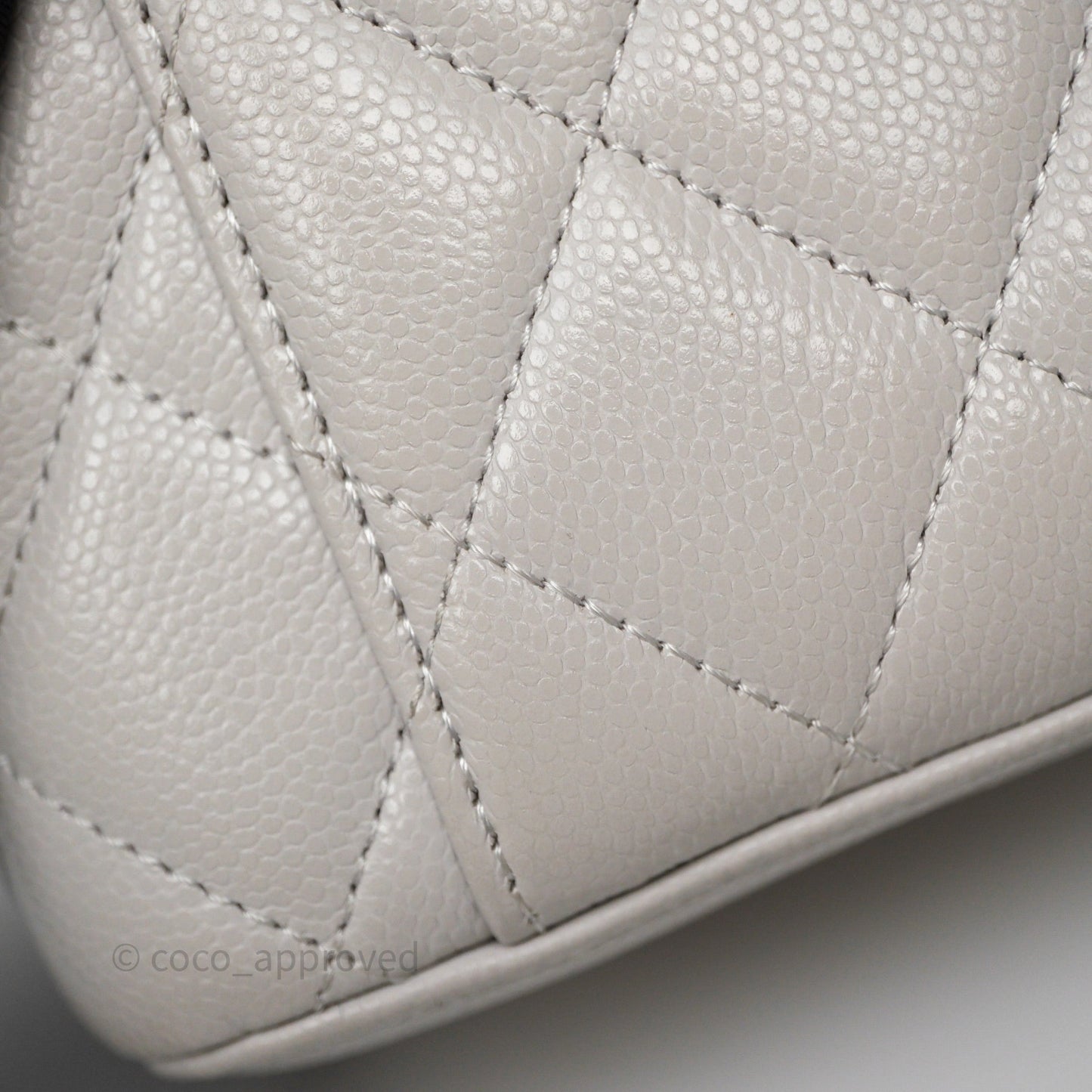 Chanel Vanity with Chain Grey Caviar Gold Hardware