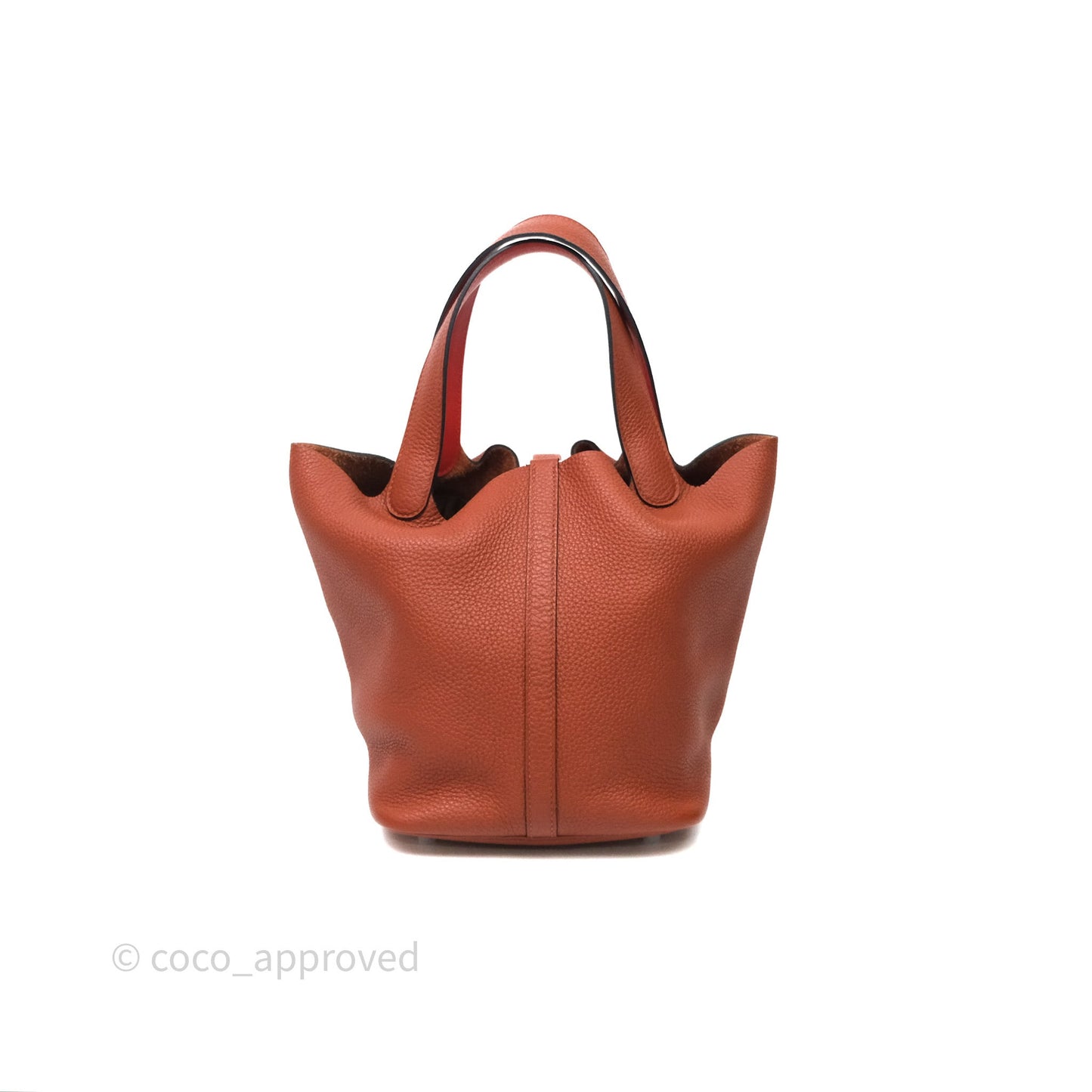Hermès Picotin 22 Cuivre 6C Clemence Palladium Hardware