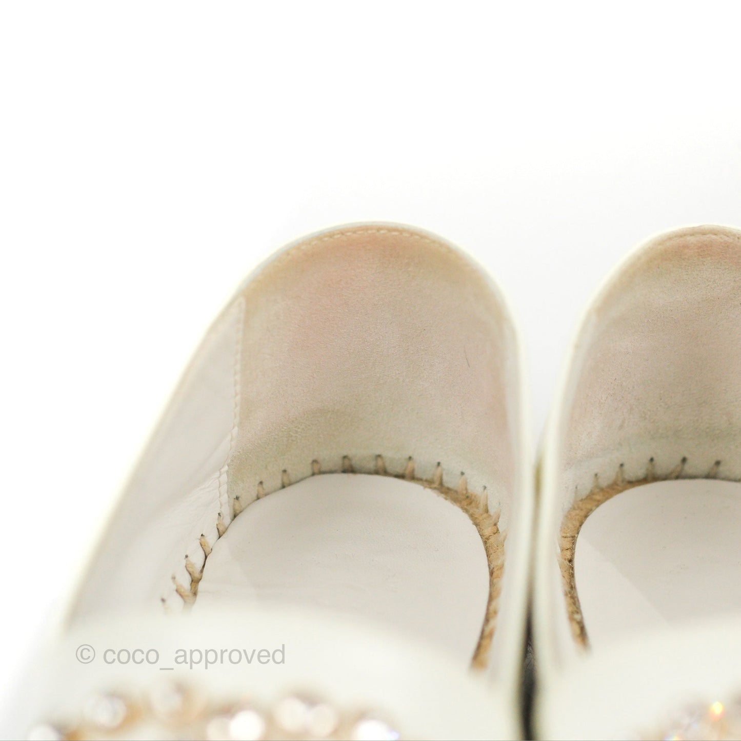 Chanel CC Crystals Black White Size 38
