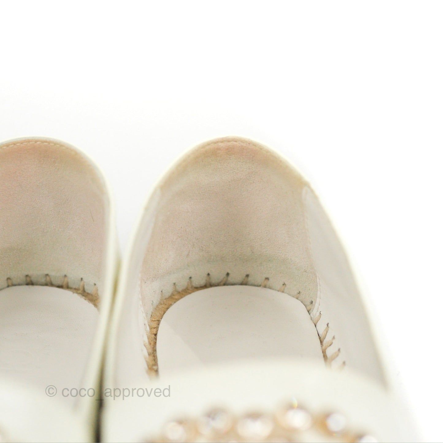 Chanel CC Crystals Black White Size 38