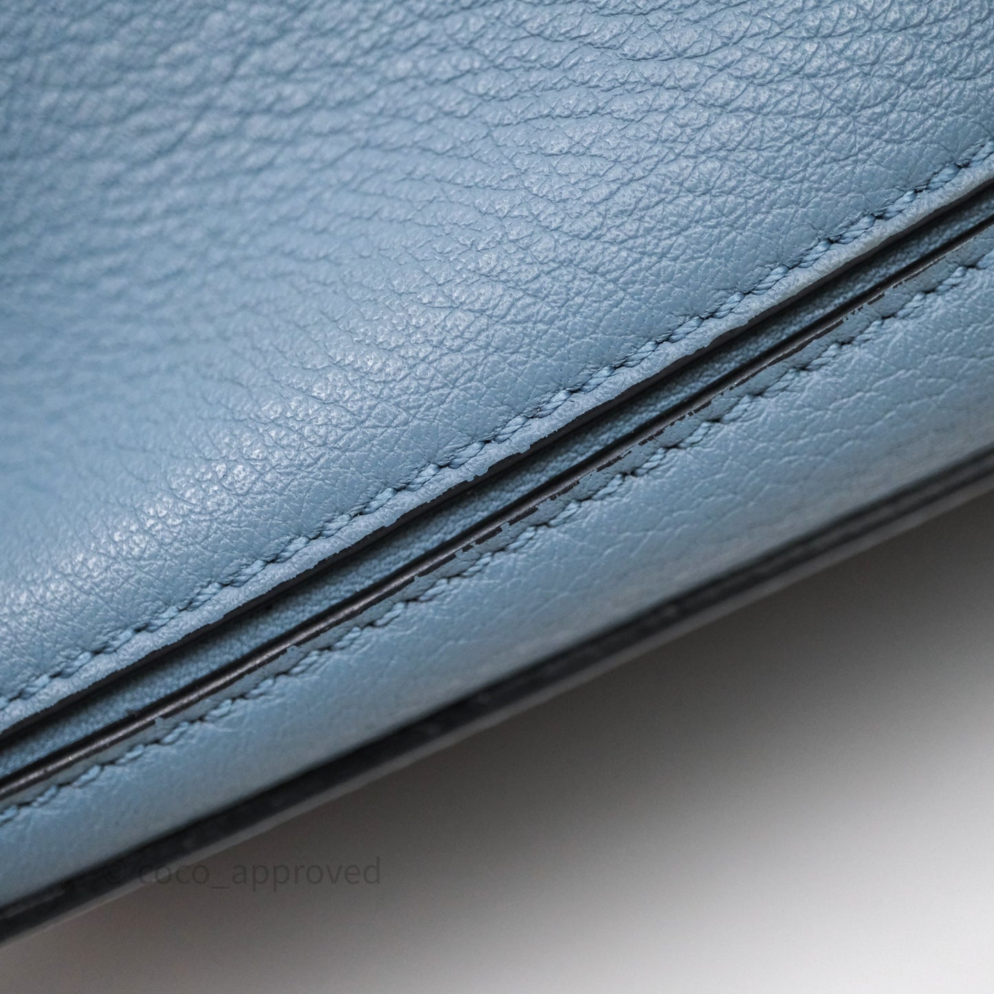 Loewe Small Puzzle Bag Stone Blue Calfskin
