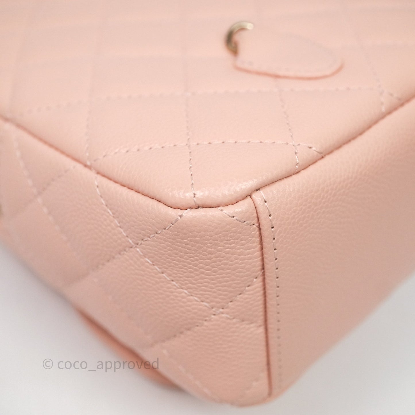 Chanel Classic Mini Backpack Pink Caviar Gold Hardware