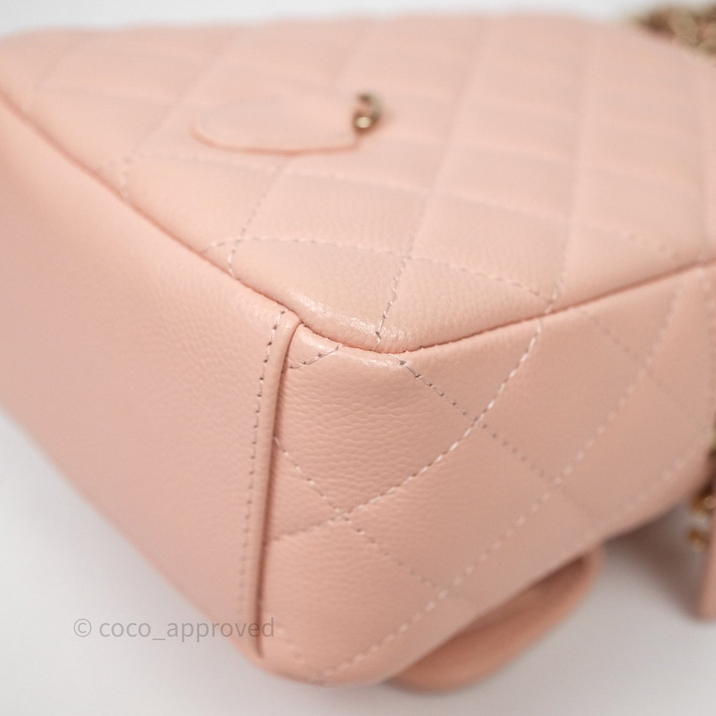 Chanel Classic Mini Backpack Pink Caviar Gold Hardware