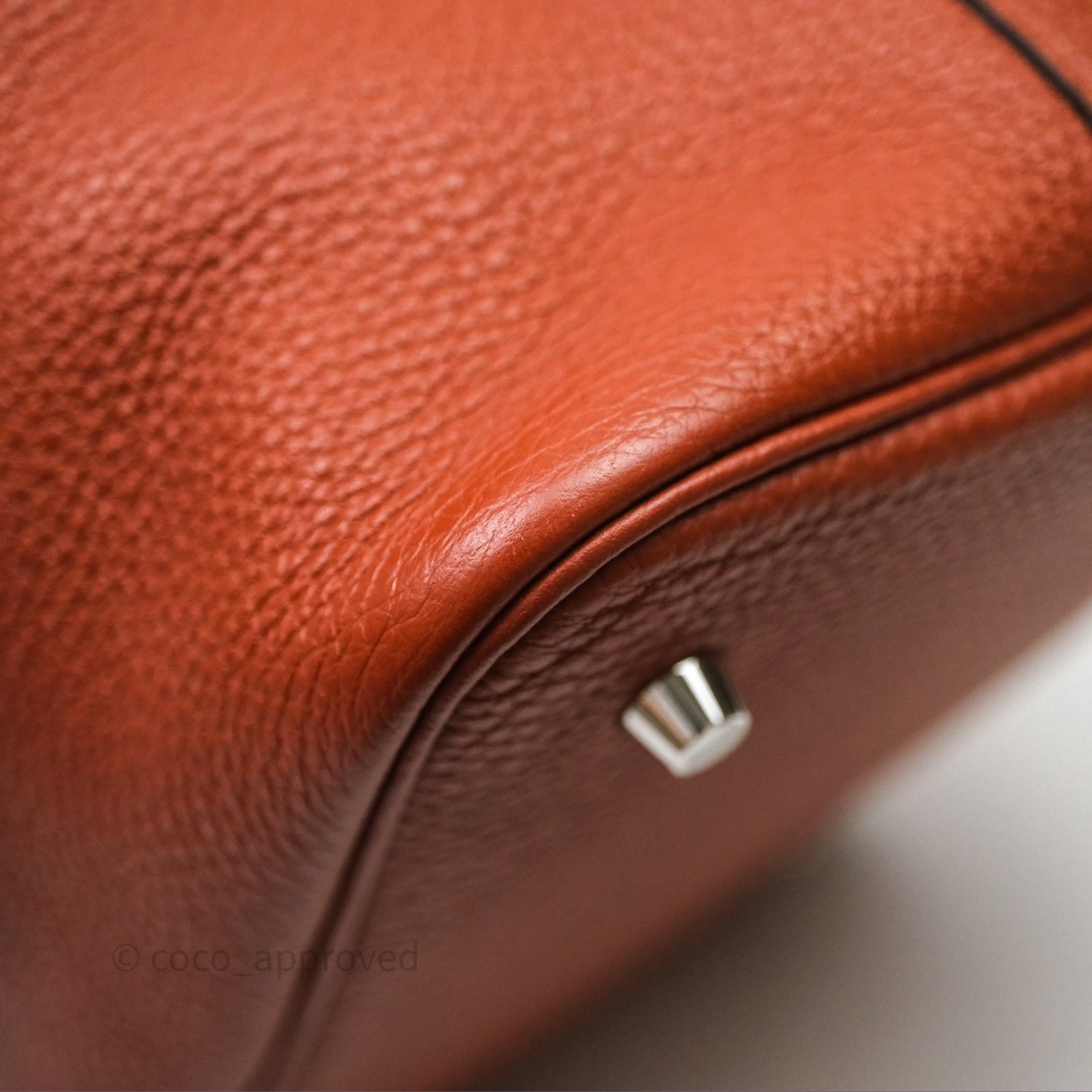 Hermès Picotin 22 Cuivre 6C Clemence Palladium Hardware