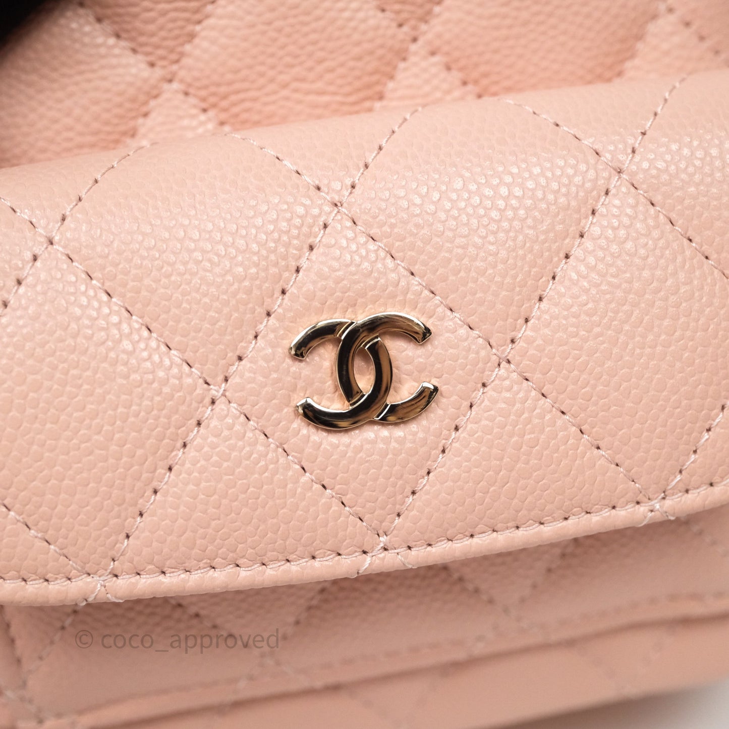 Chanel Classic Mini Backpack Pink Caviar Gold Hardware