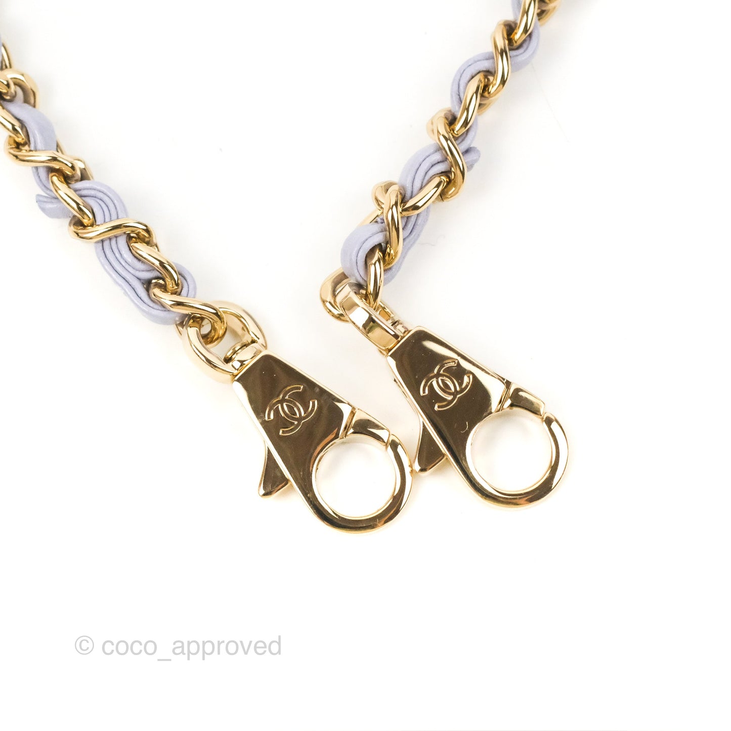 Chanel Small Coco Handle Chevron Purple Lilac Caviar Gold Hardware 21K