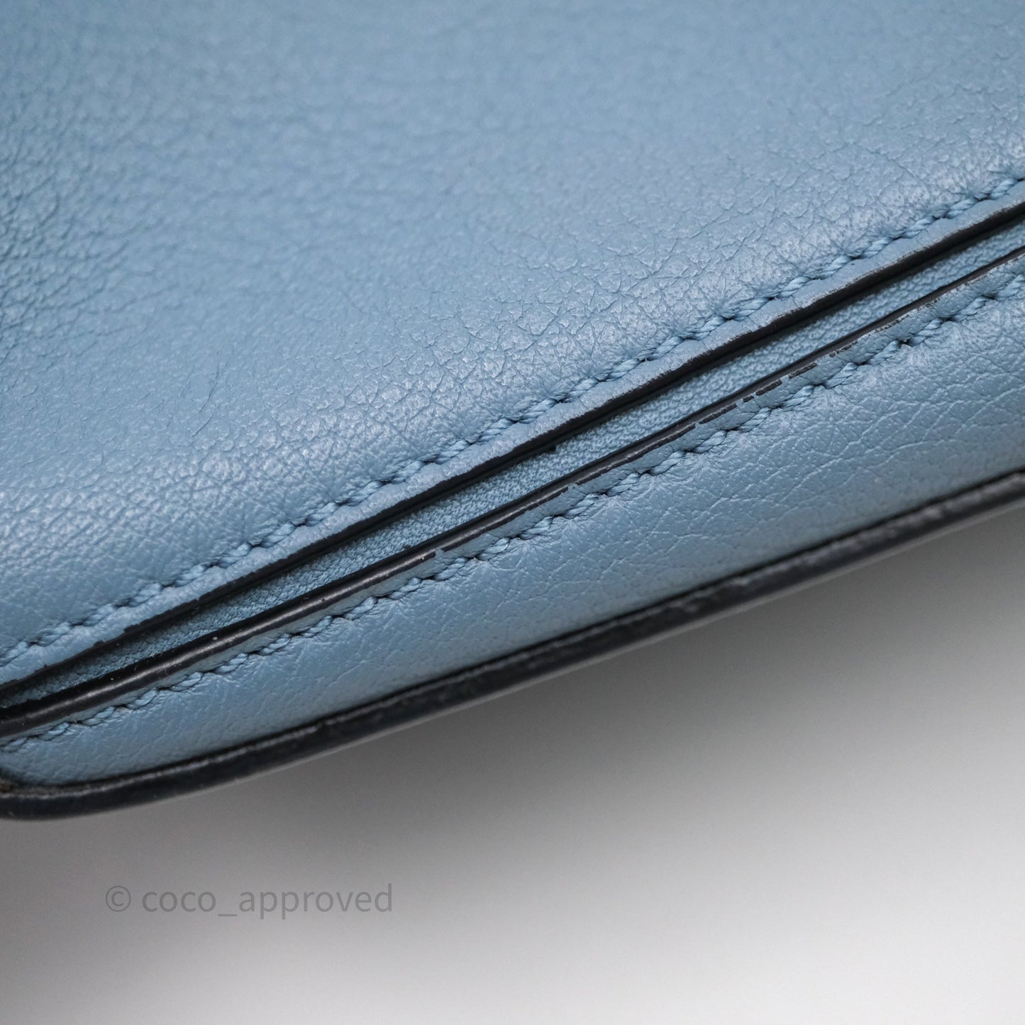 Loewe Small Puzzle Bag Stone Blue Calfskin