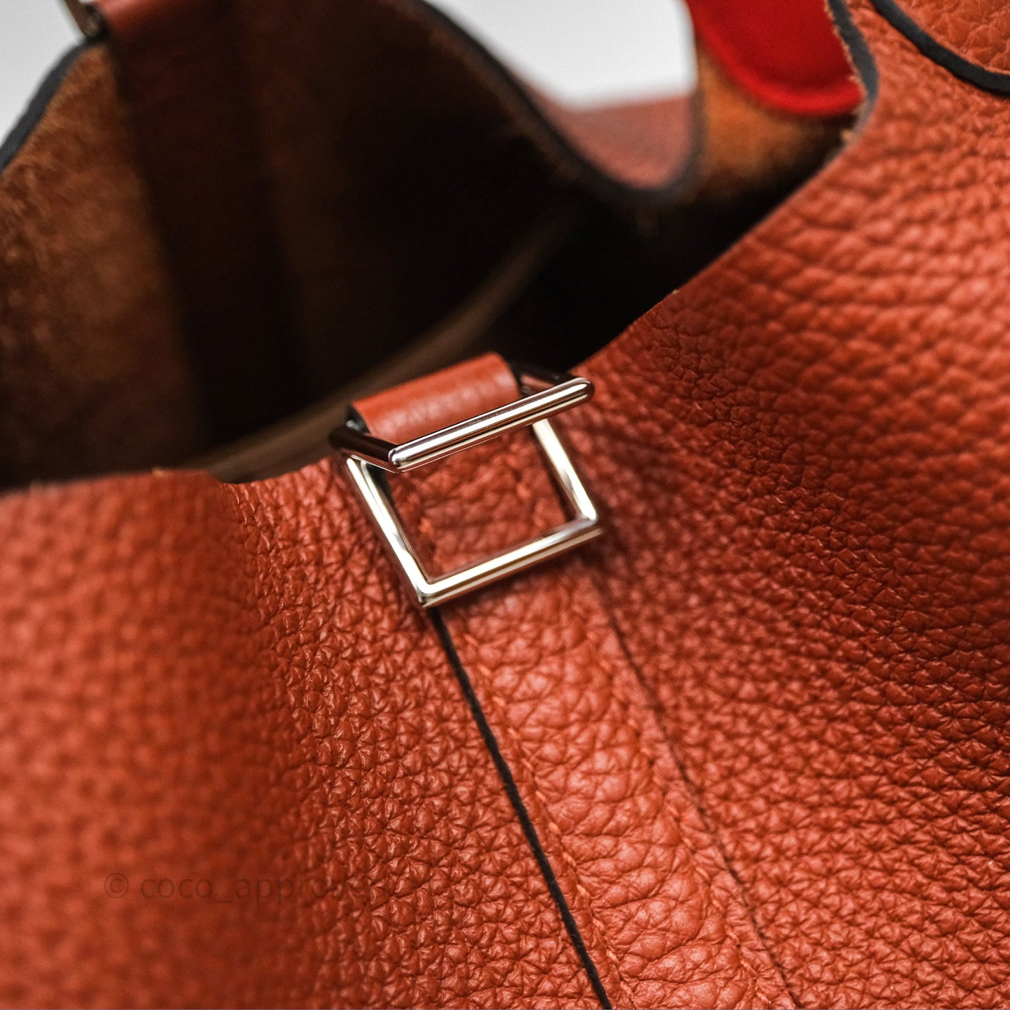 Hermès Picotin 22 Cuivre 6C Clemence Palladium Hardware