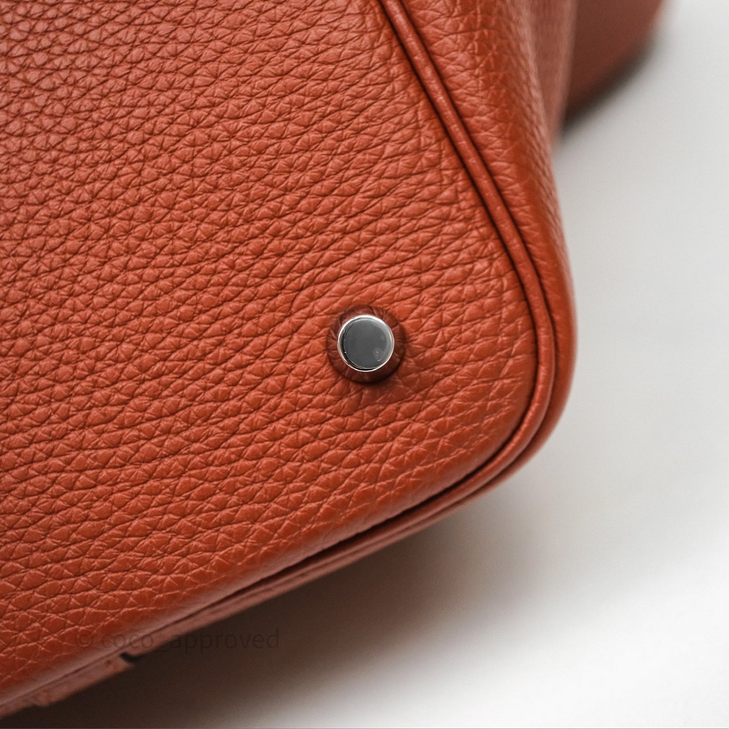 Hermès Picotin 22 Cuivre 6C Clemence Palladium Hardware
