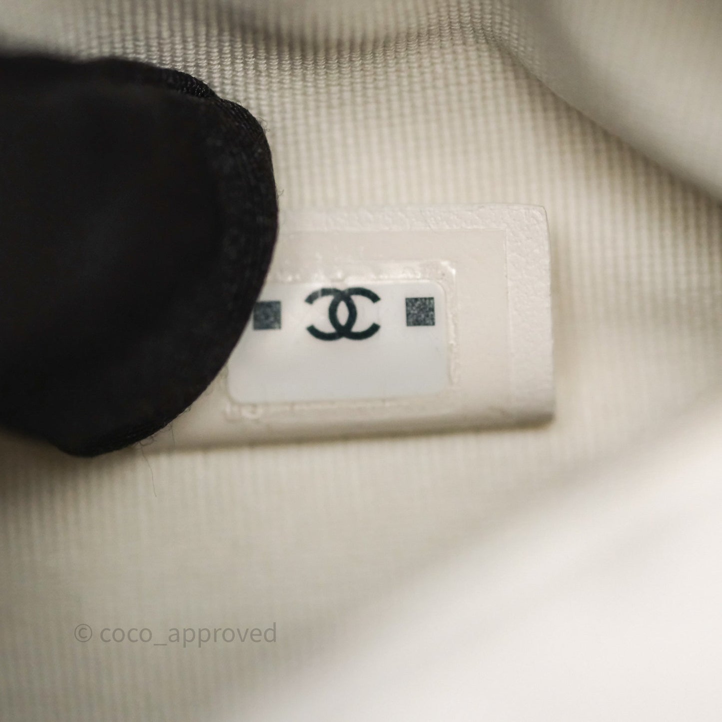 Chanel Quilted Polly Pocket Hobo Bag Caviar White Gold Hardware