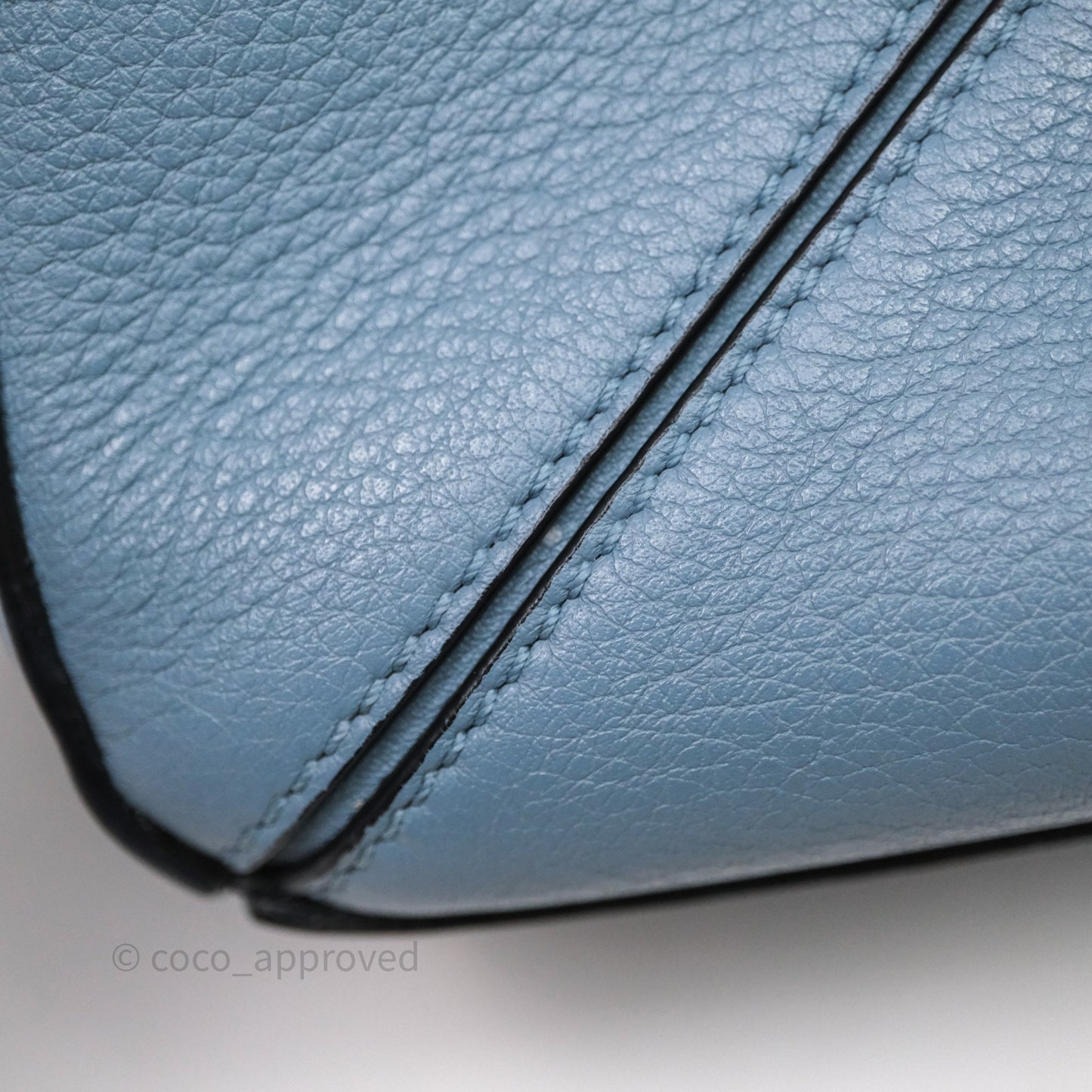 Loewe Small Puzzle Bag Stone Blue Calfskin