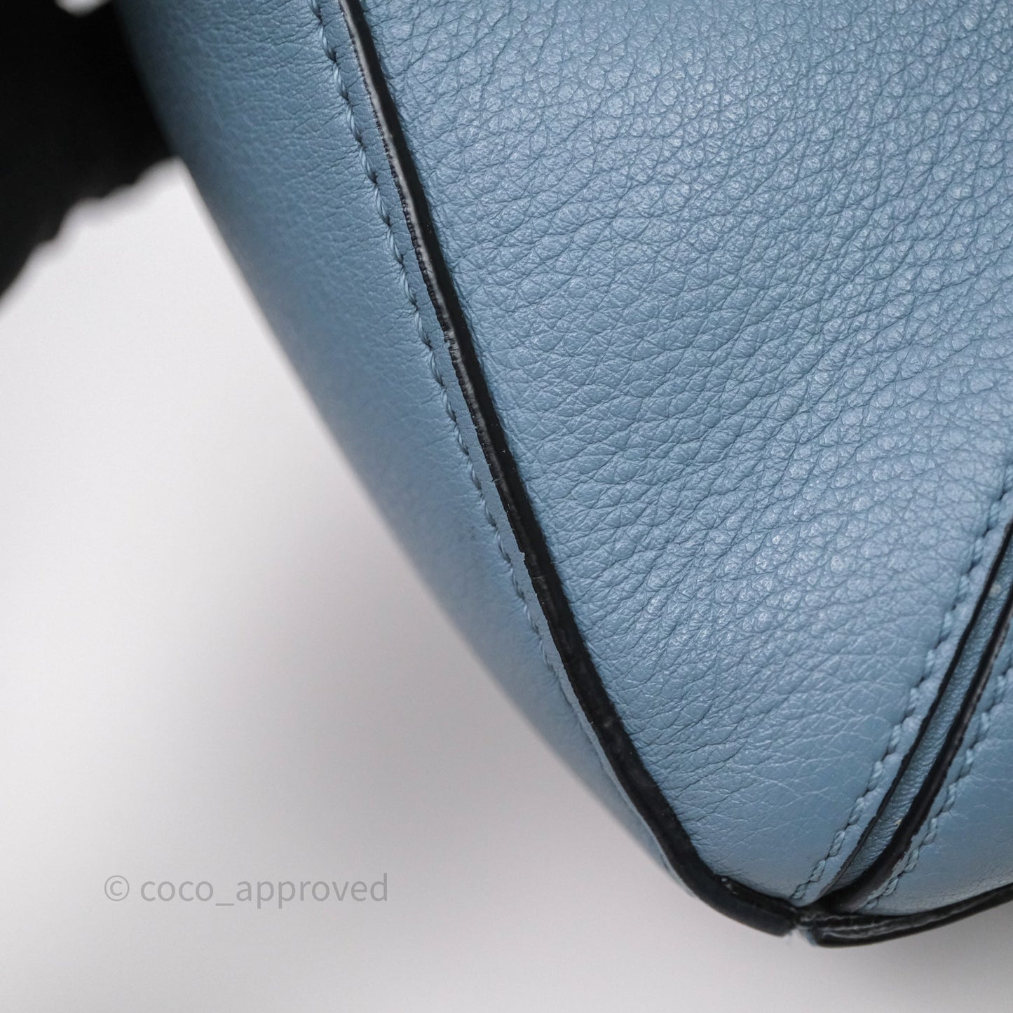 Loewe Small Puzzle Bag Stone Blue Calfskin