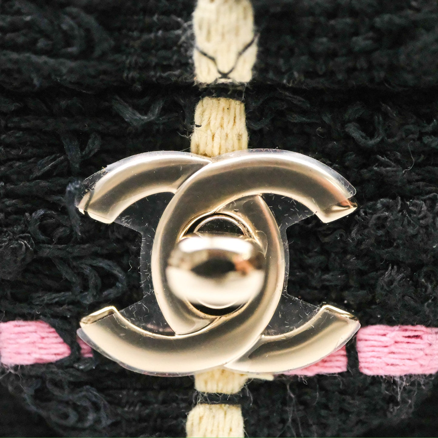 Chanel Mini Rectangular Flap Multicolor Tweed Gold Hardware