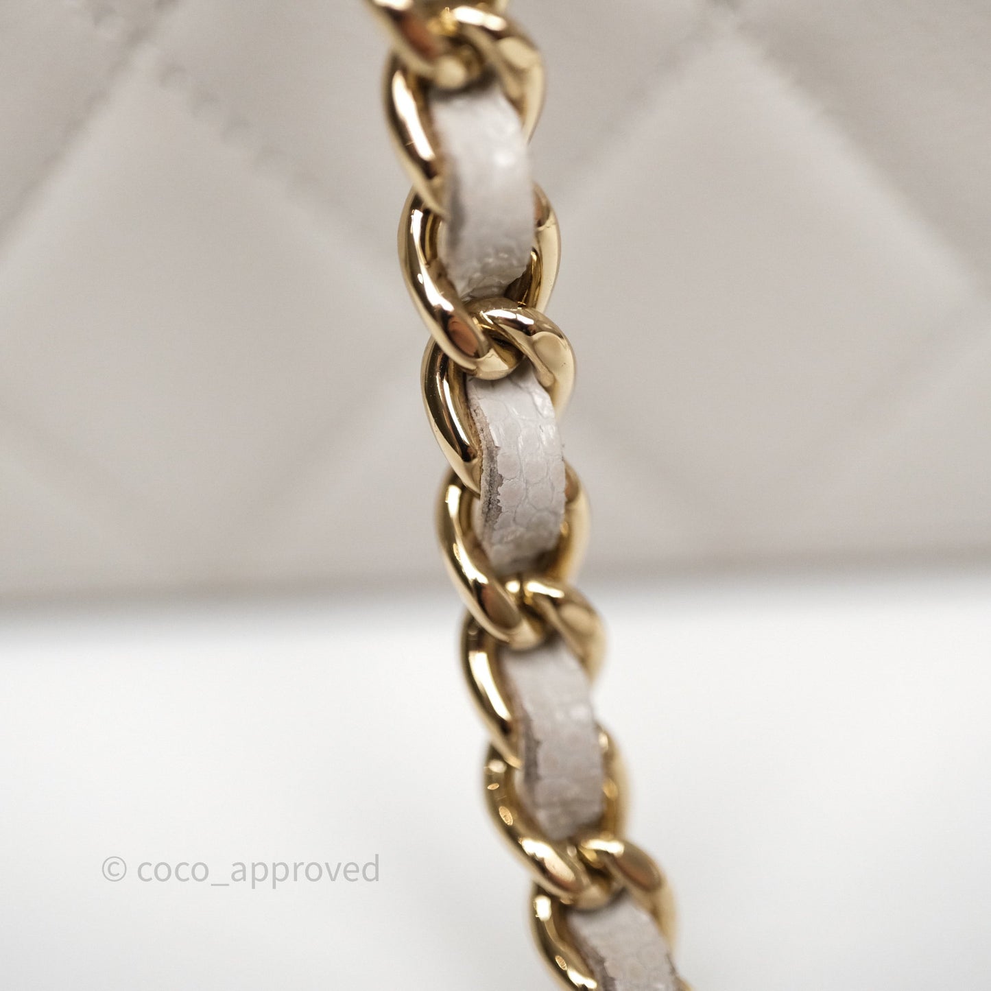 Chanel Vanity with Chain Grey Caviar Gold Hardware