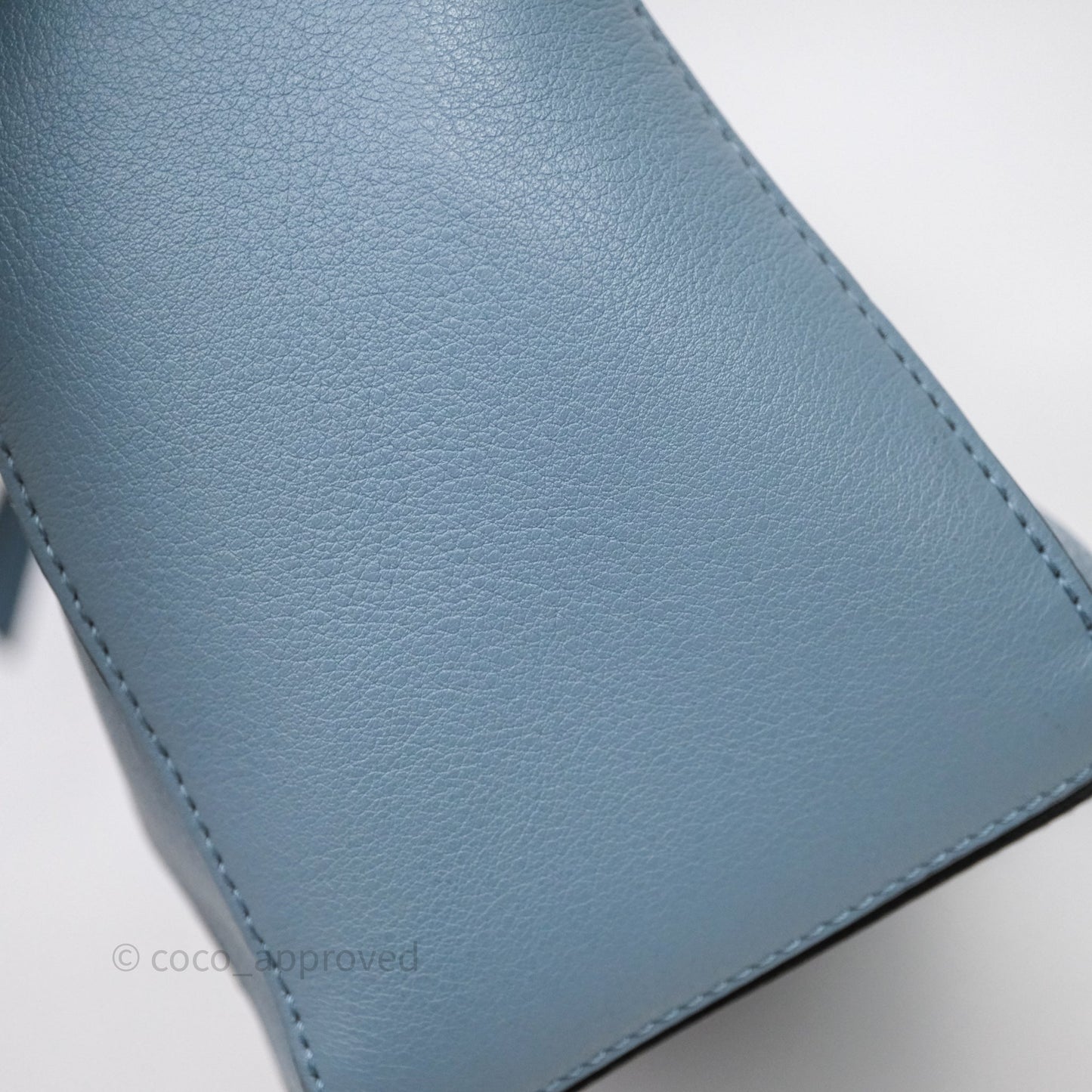 Loewe Small Puzzle Bag Stone Blue Calfskin