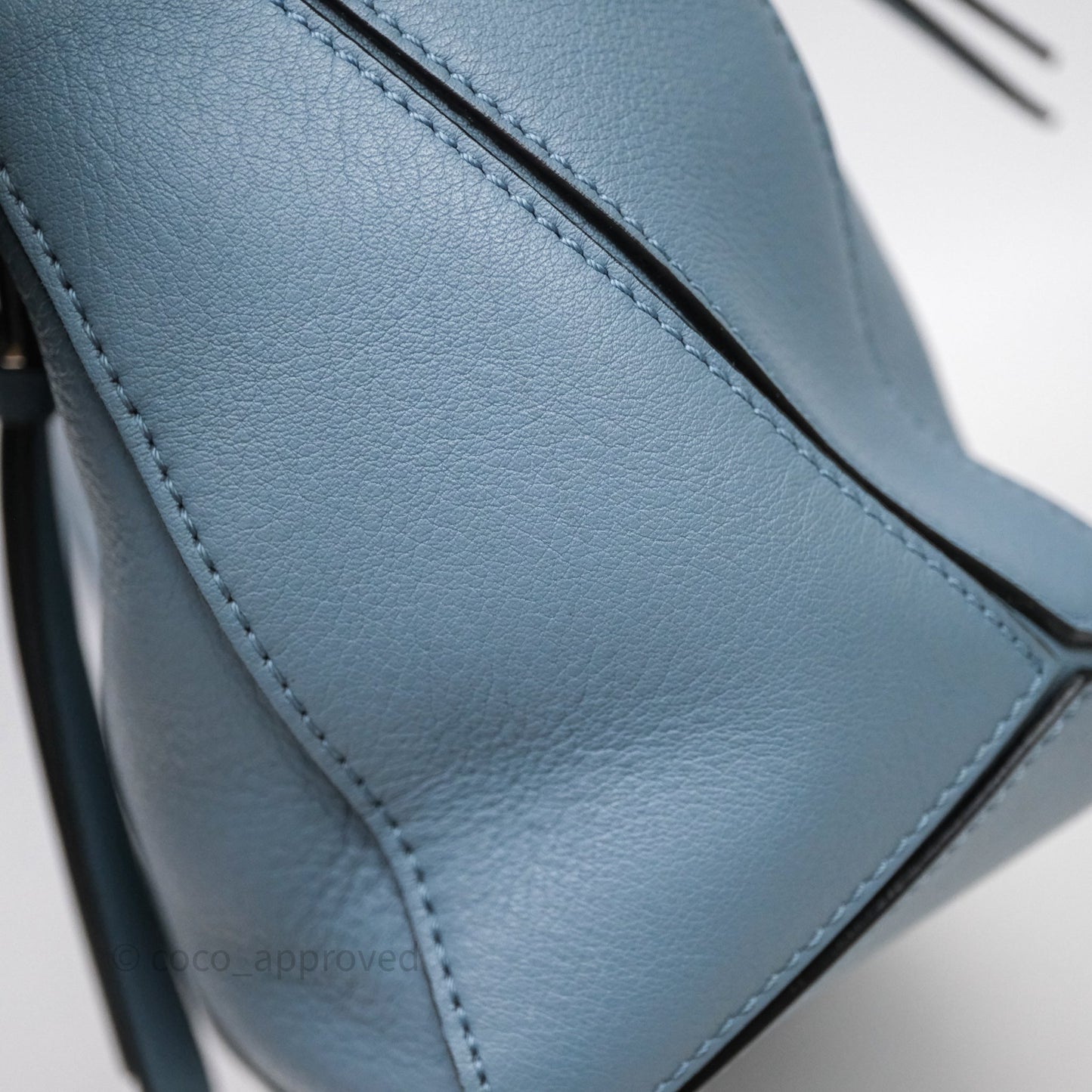 Loewe Small Puzzle Bag Stone Blue Calfskin