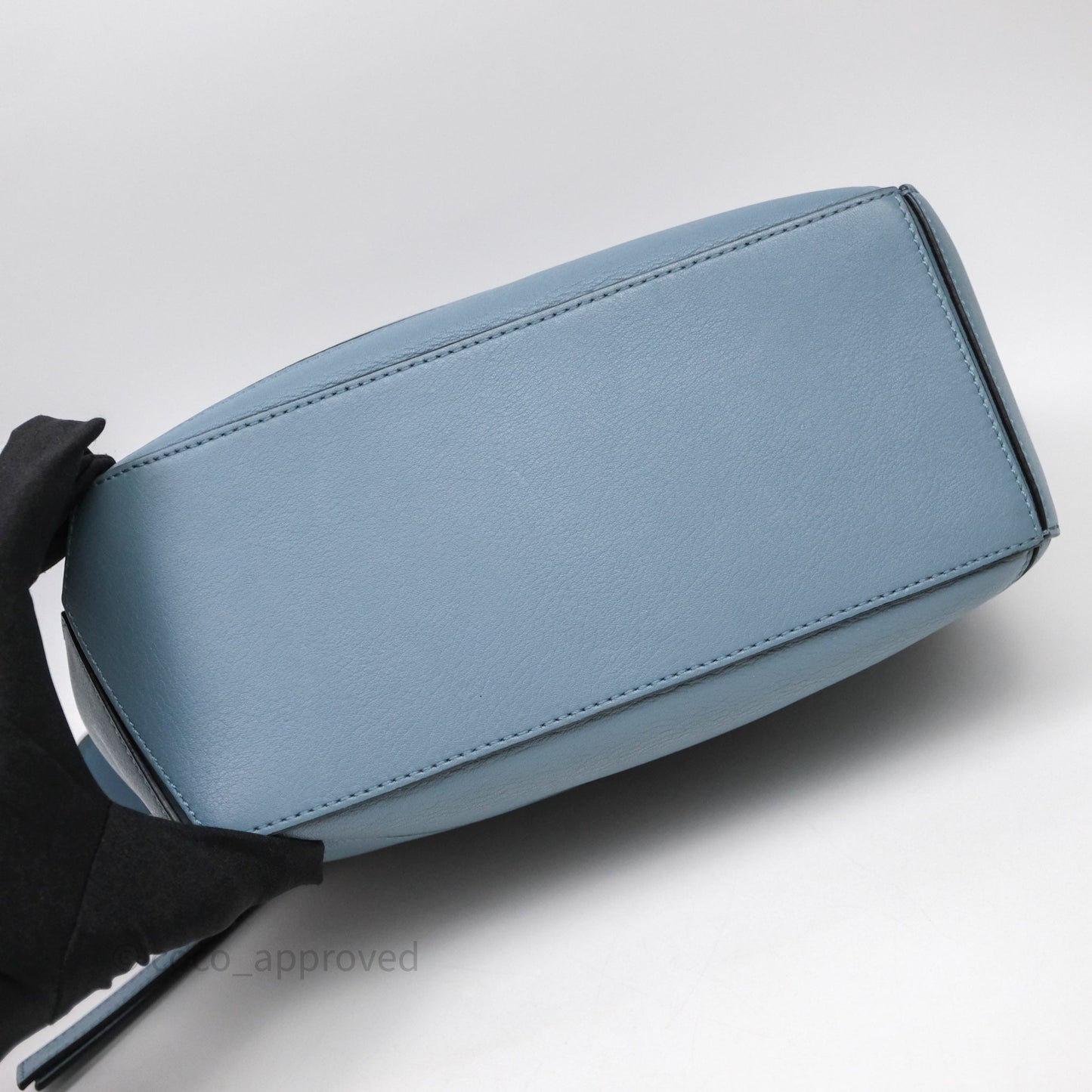 Loewe Small Puzzle Bag Stone Blue Calfskin