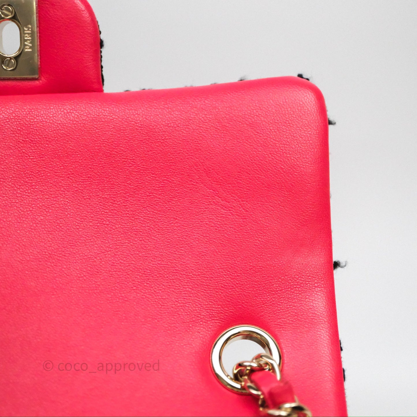Chanel Mini Rectangular Flap Multicolor Tweed Gold Hardware