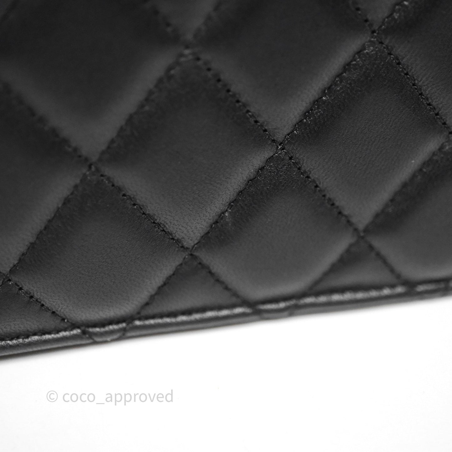 Chanel Top Handle Mini WOC Phone Holder Black Lambskin Gold Hardware
