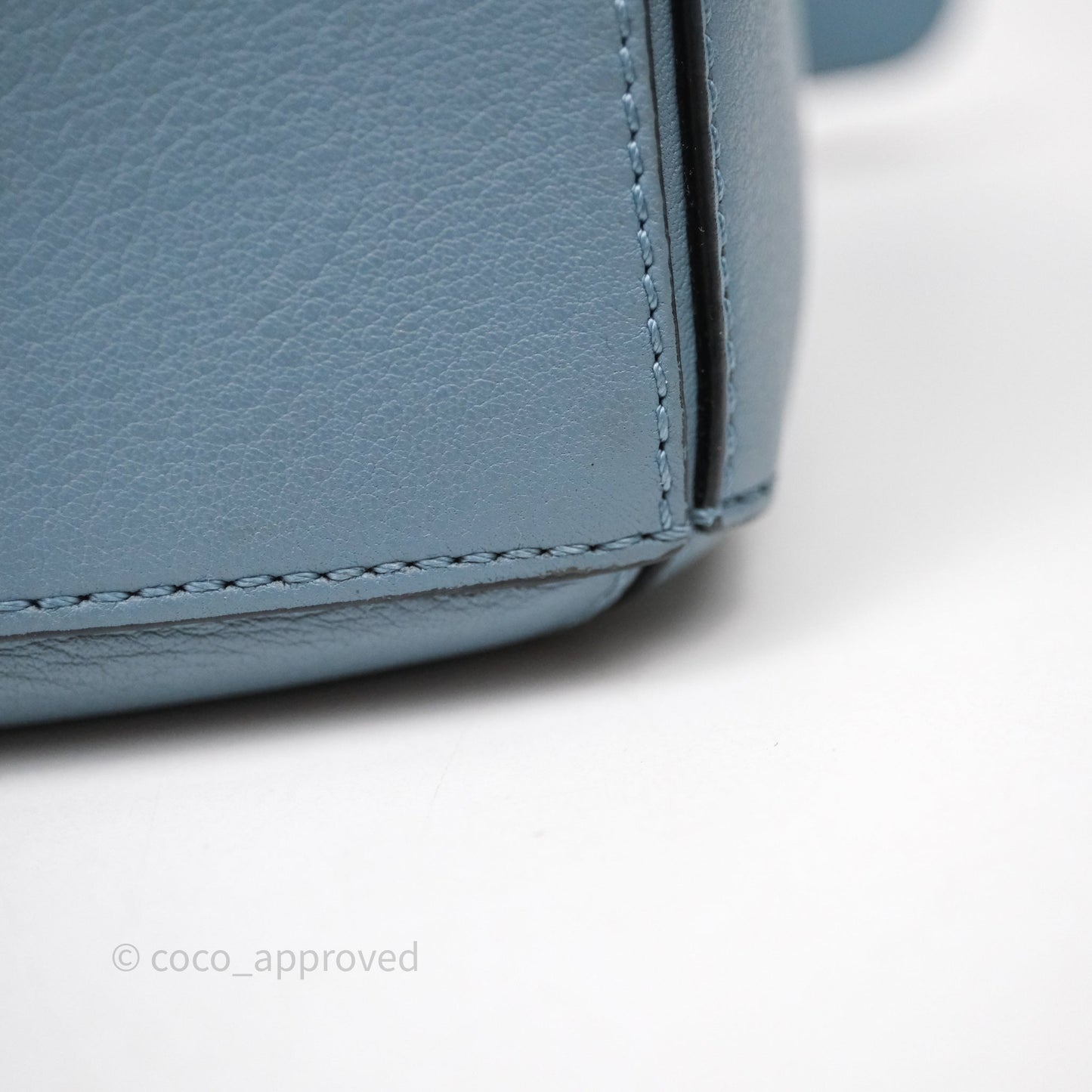 Loewe Small Puzzle Bag Stone Blue Calfskin