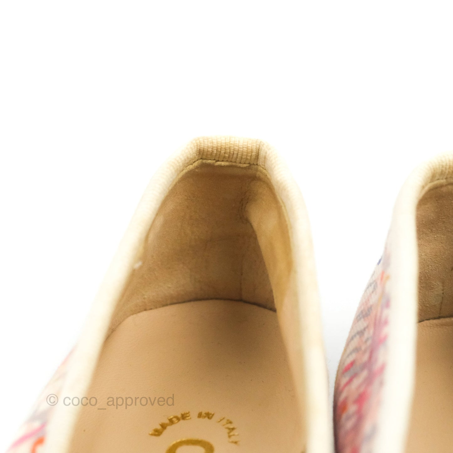 Chanel Ballerina Flats Pink/White Size 36