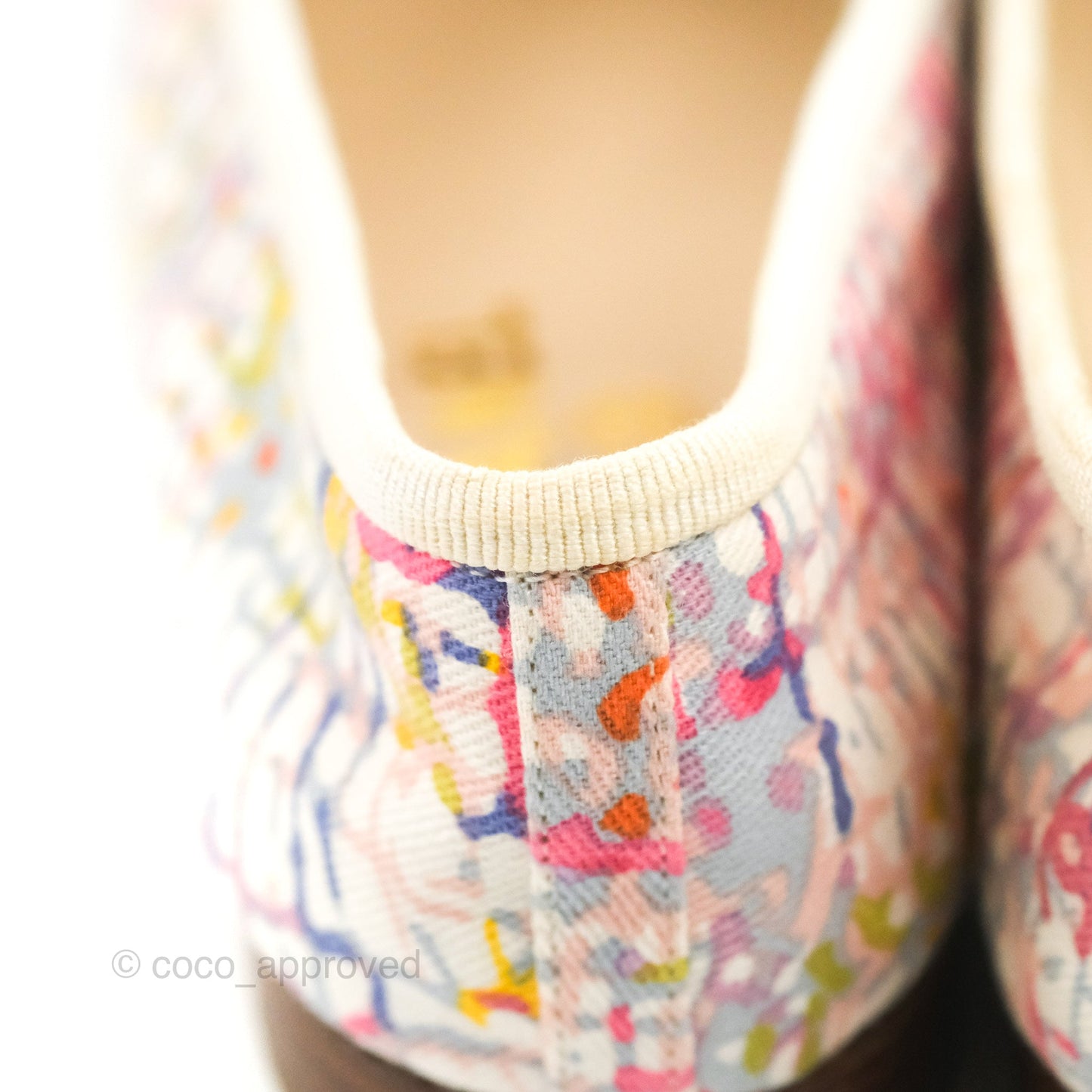 Chanel Ballerina Flats Pink/White Size 36