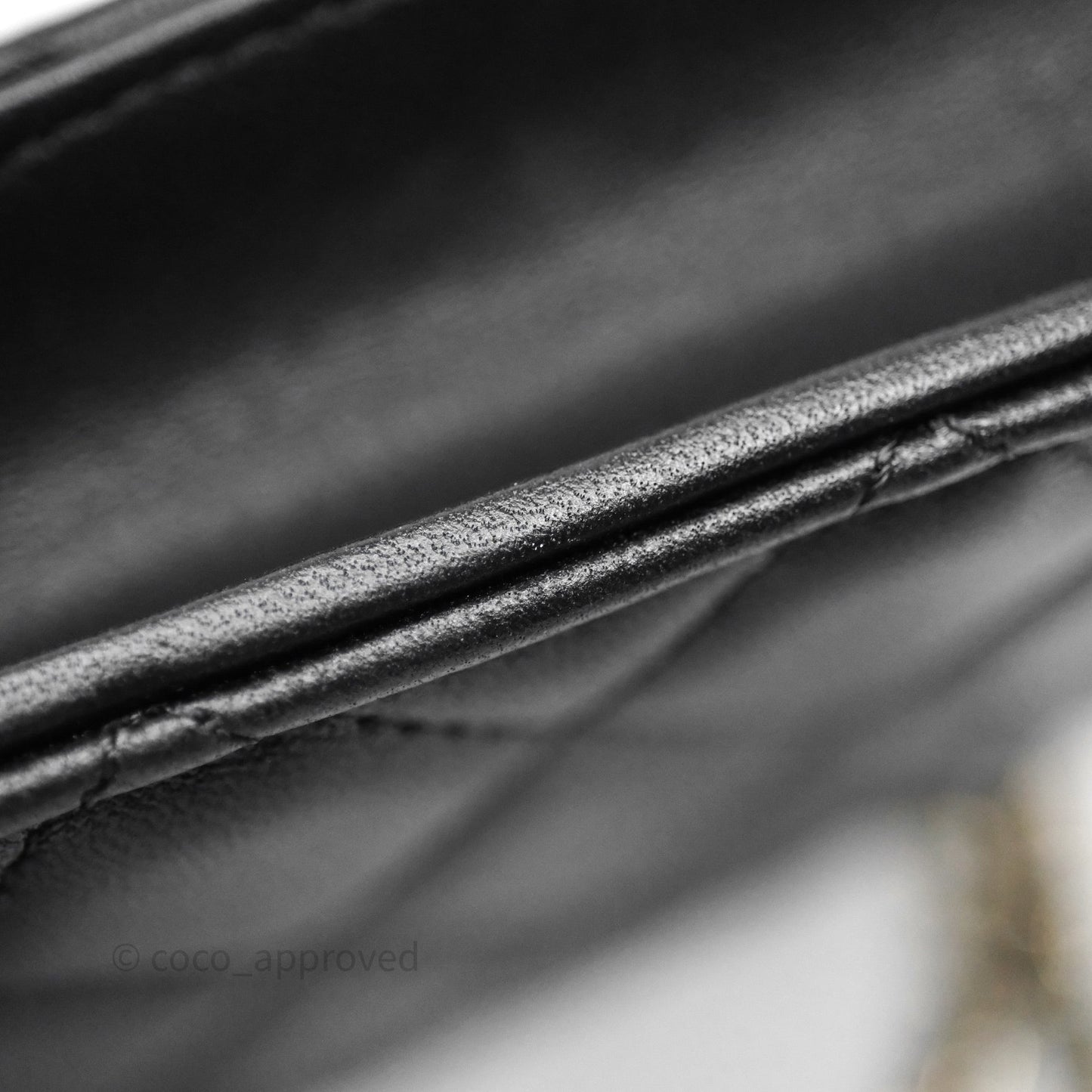 Chanel Top Handle Mini WOC Phone Holder Black Lambskin Gold Hardware