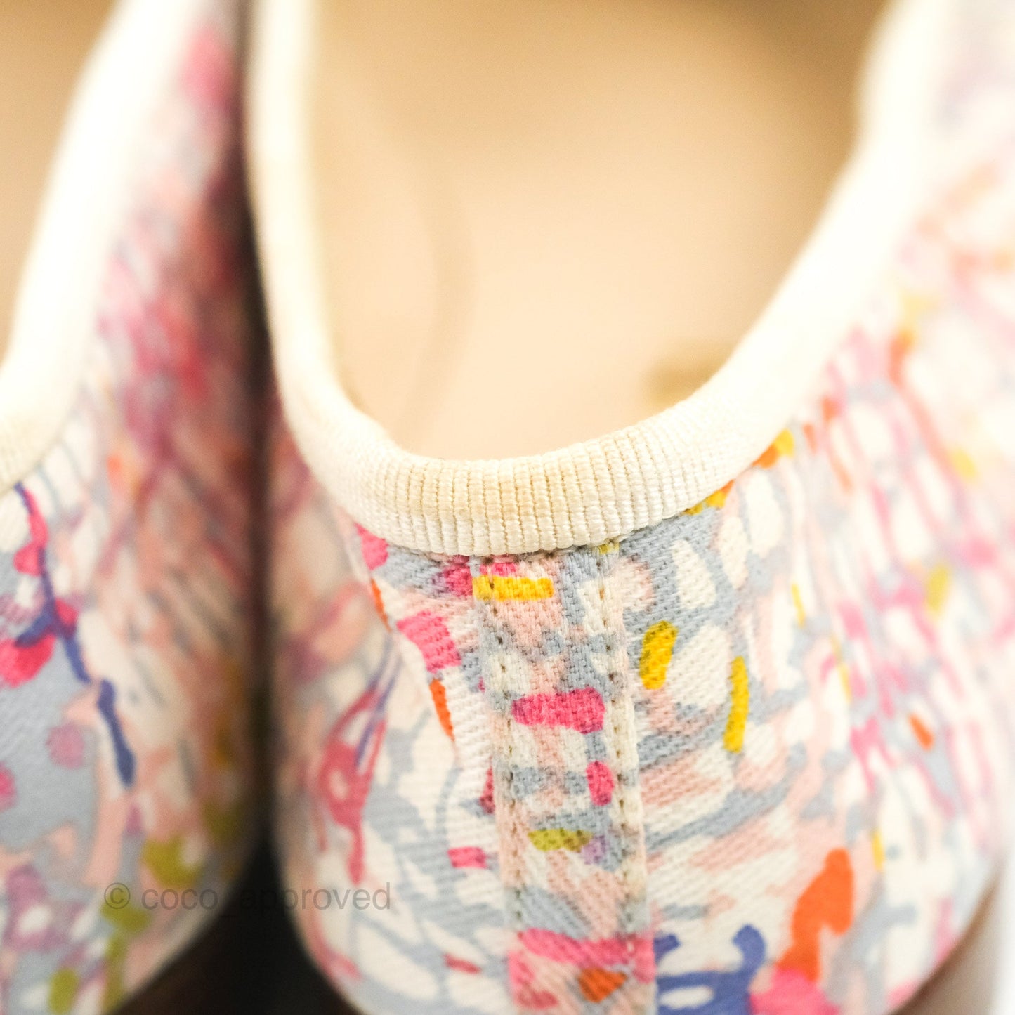 Chanel Ballerina Flats Pink/White Size 36