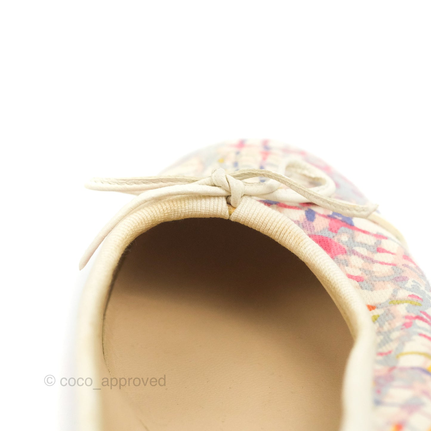Chanel Ballerina Flats Pink/White Size 36