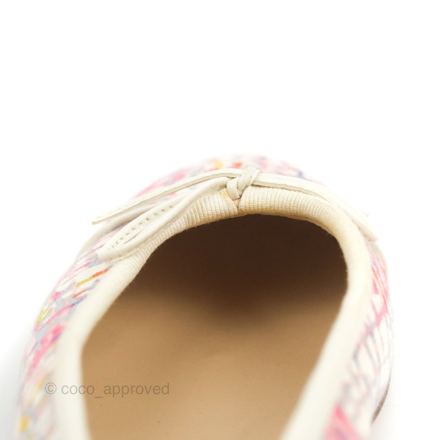 Chanel Ballerina Flats Pink/White Size 36