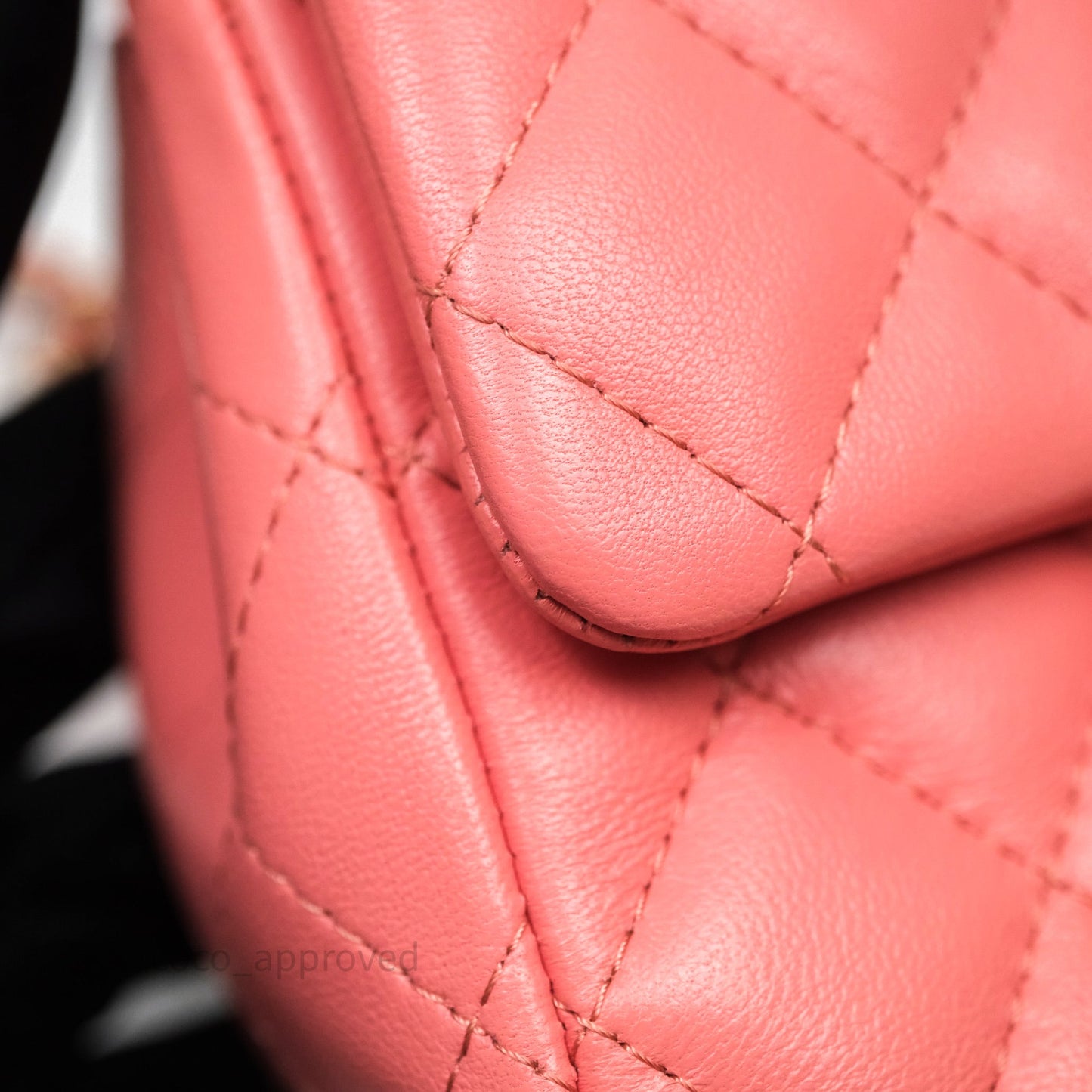 Chanel Mini Square Flap Quilted Pink Lambskin Gold Hardware
