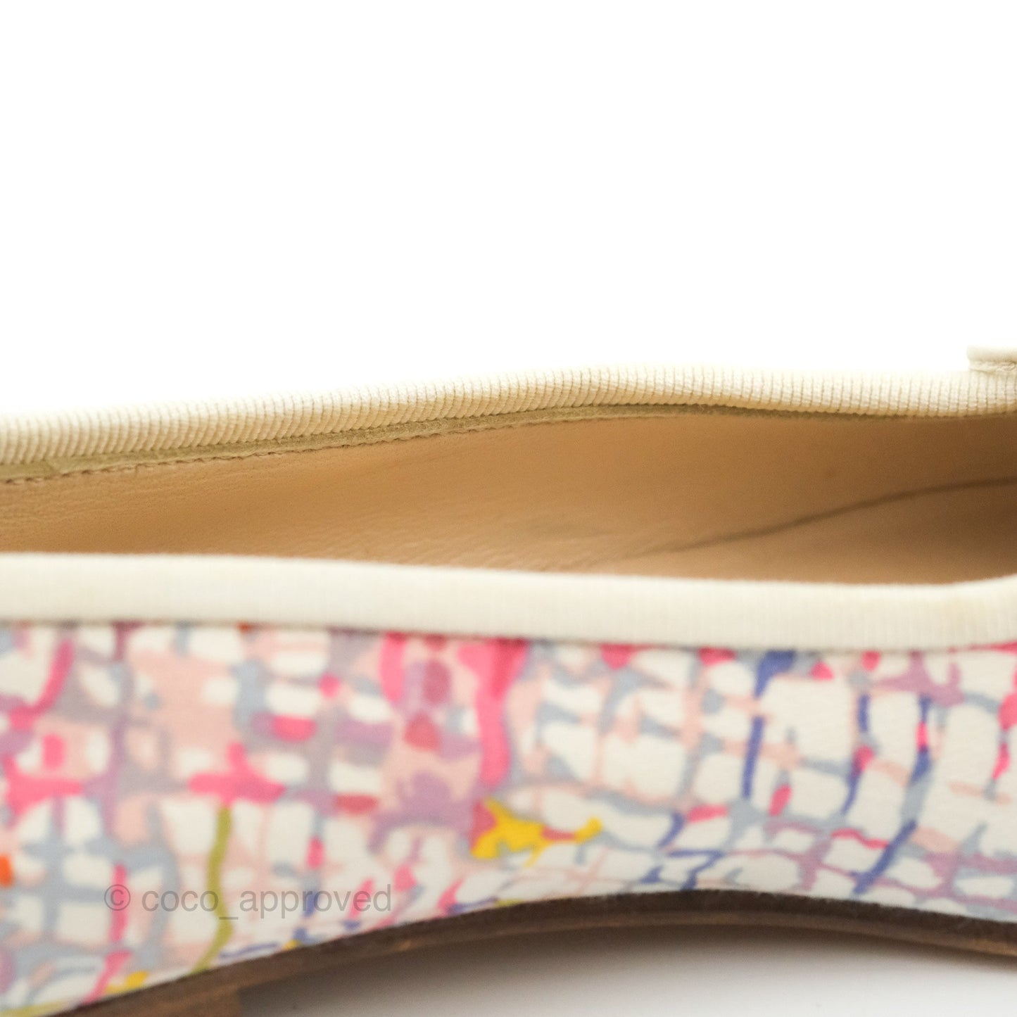 Chanel Ballerina Flats Pink/White Size 36