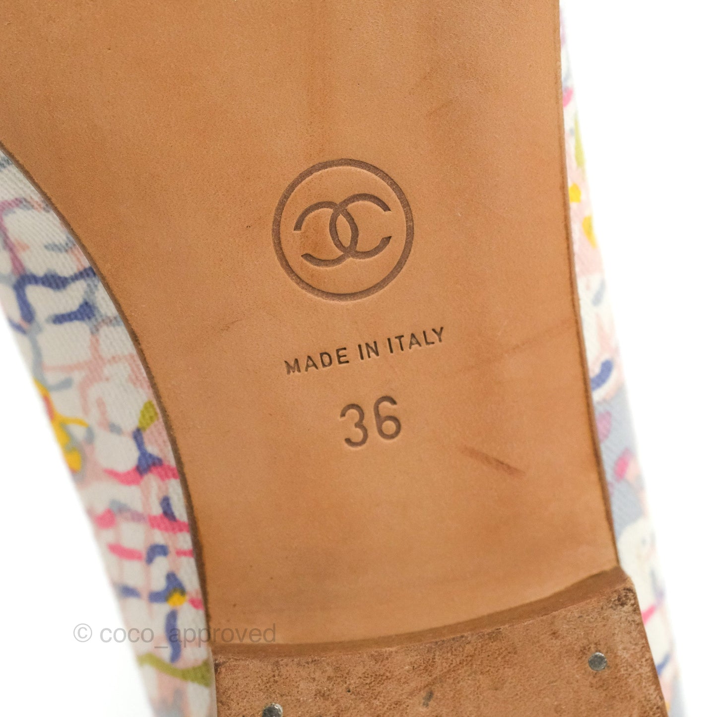 Chanel Ballerina Flats Pink/White Size 36