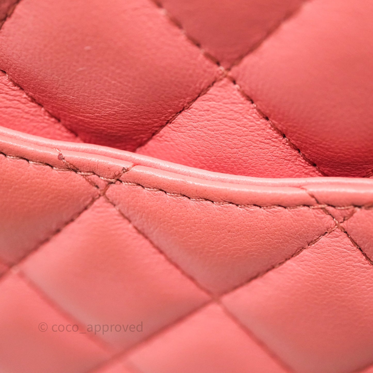 Chanel Mini Square Flap Quilted Pink Lambskin Gold Hardware