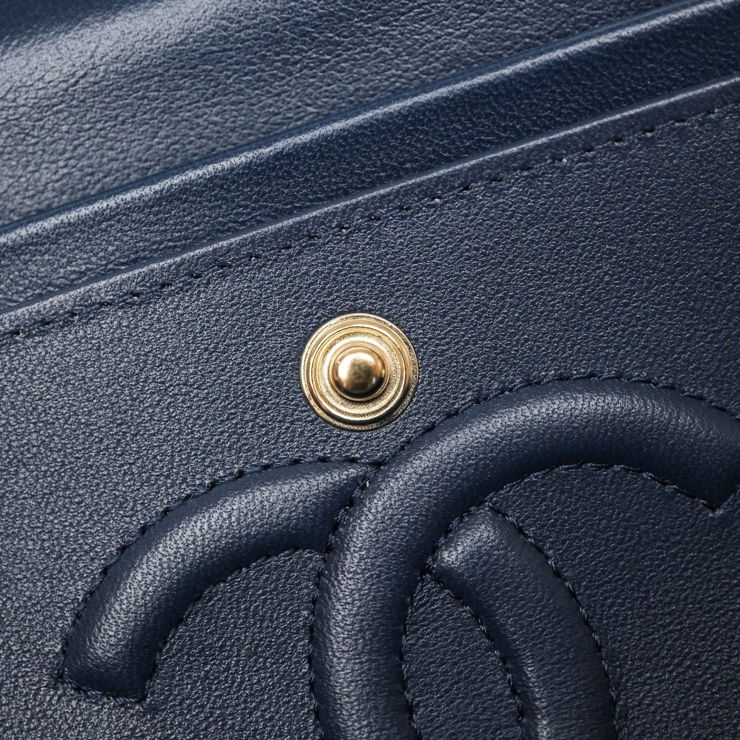 Chanel Small Classic Flap Quilted Blue Printed Denim Gold Hardware