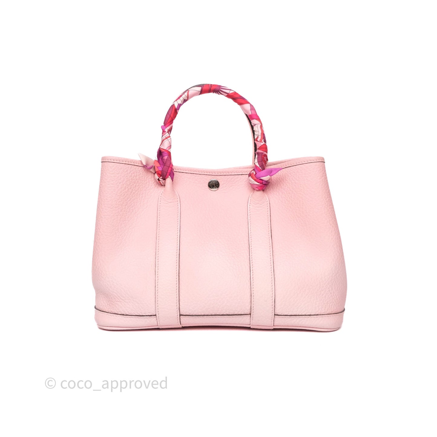 Hermes Garden Party 30 Rose Sakura 3Q Palladium Hardware