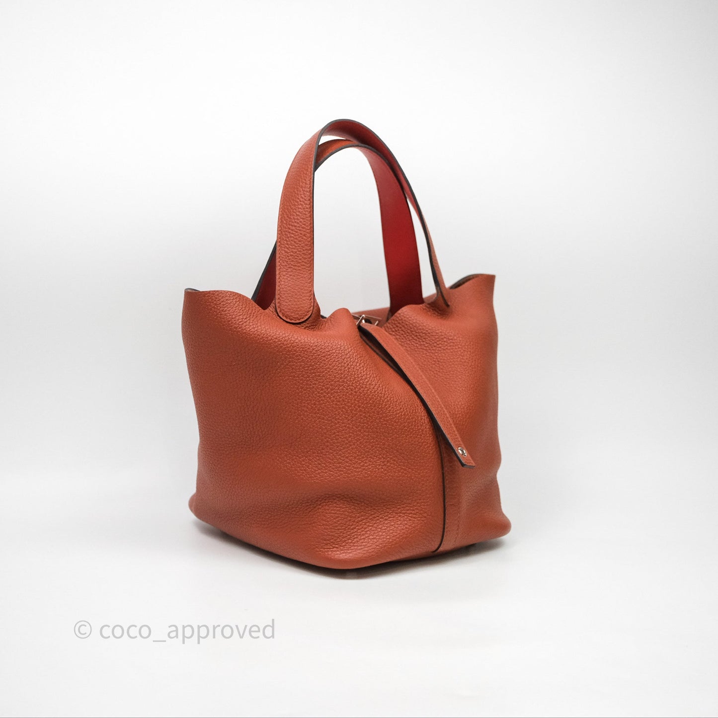 Hermès Picotin 22 Cuivre 6C Clemence Palladium Hardware