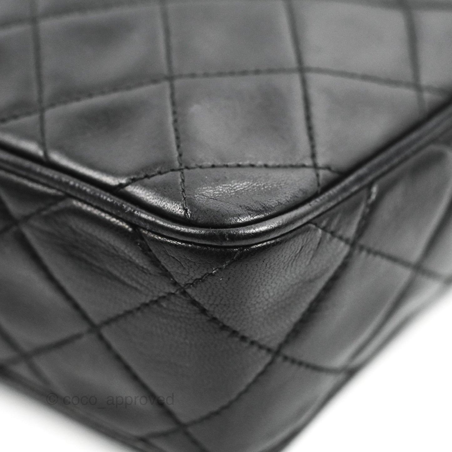 Chanel Vintage Camera Bag Black Lambskin 24K Gold Hardware