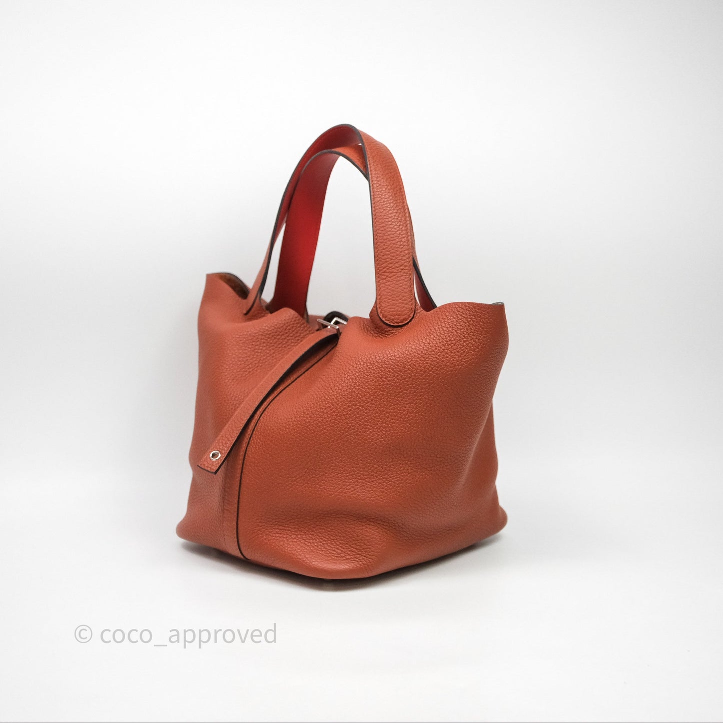 Hermès Picotin 22 Cuivre 6C Clemence Palladium Hardware