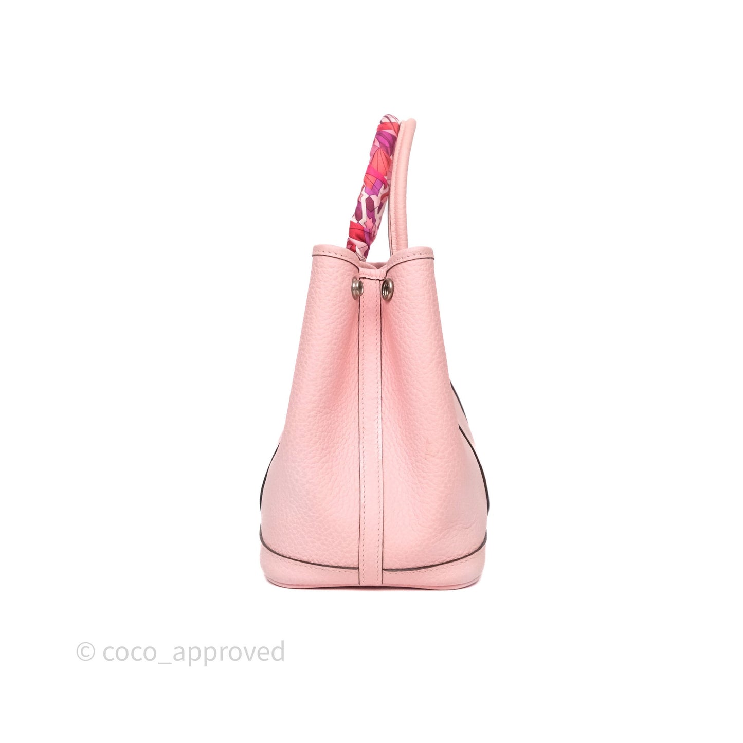Hermes Garden Party 30 Rose Sakura 3Q Palladium Hardware