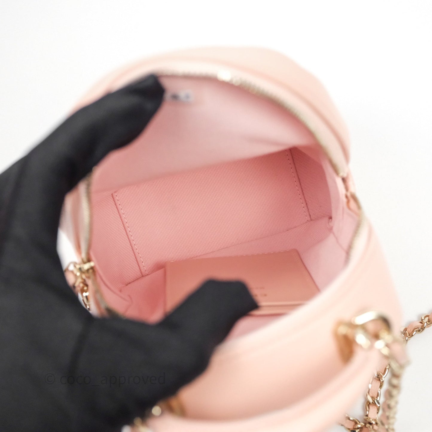 Chanel Classic Mini Backpack Pink Caviar Gold Hardware