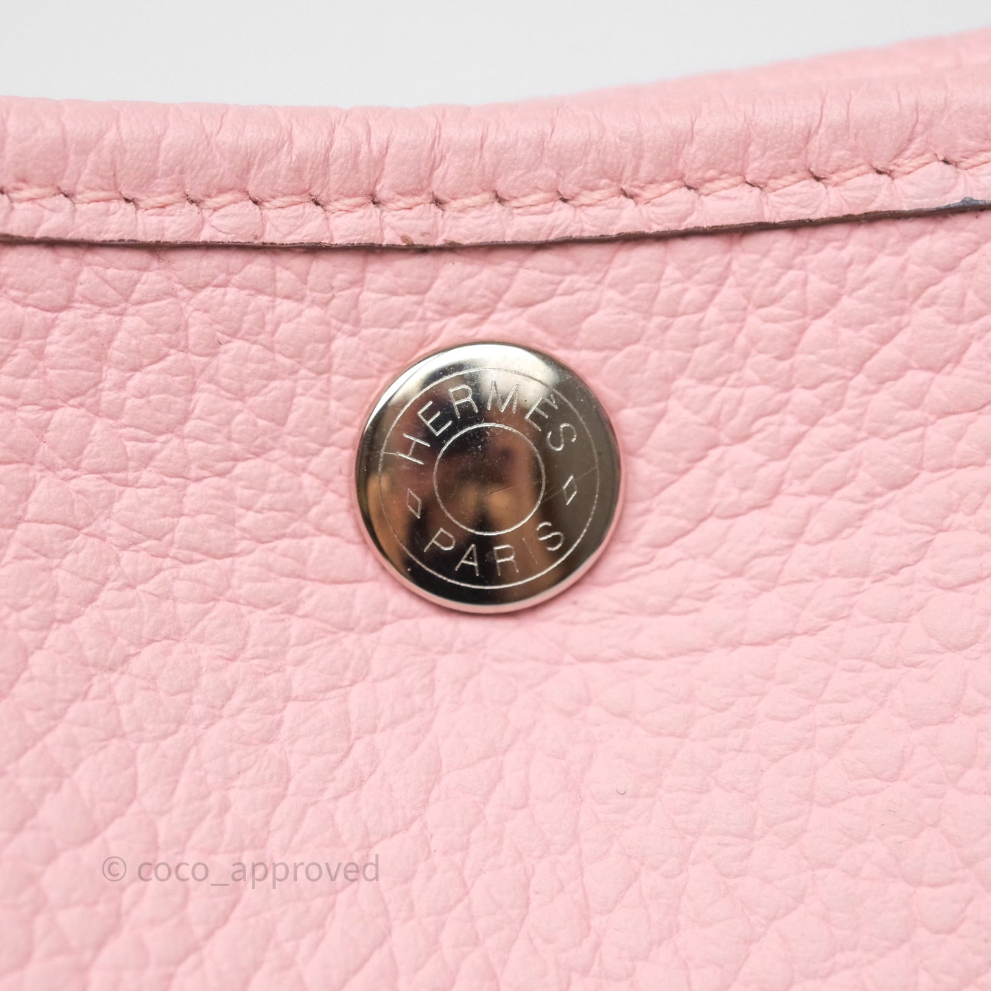Hermes Garden Party 30 Rose Sakura 3Q Palladium Hardware